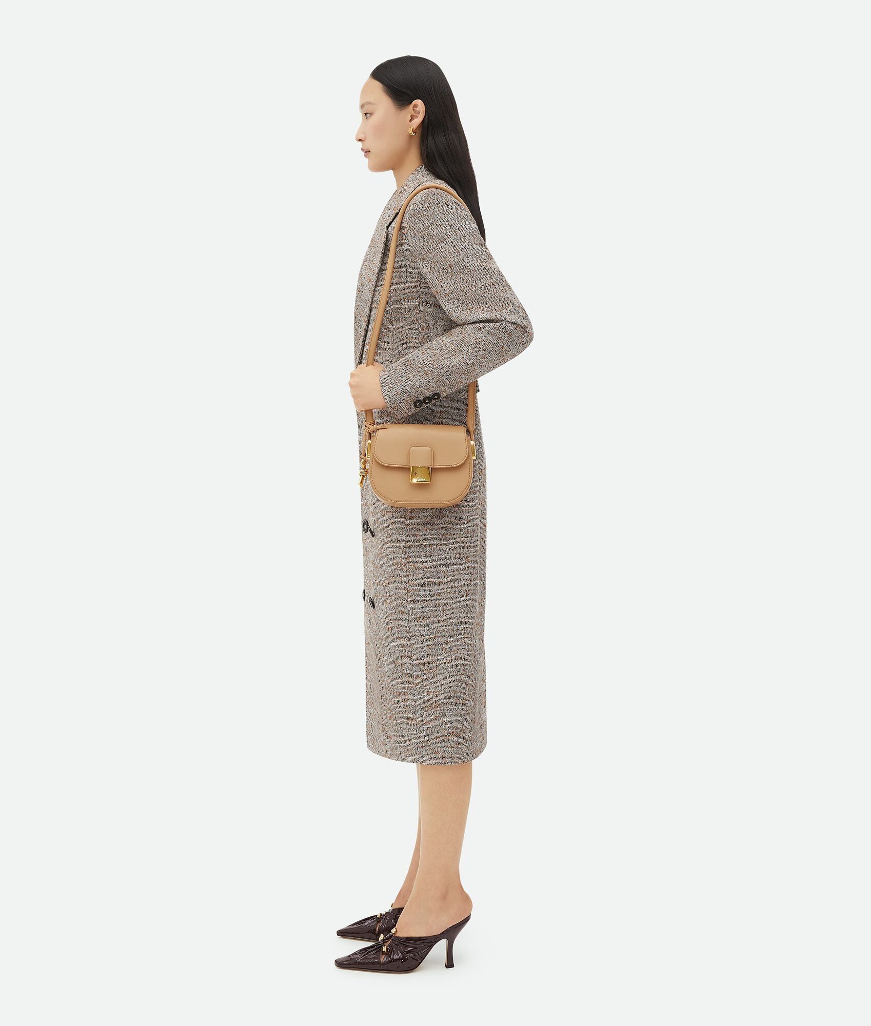 Bottega Veneta o1n1vont0325 Size: OS / Mini Desiree Cross-Body Bag Beige Size ONE SIZE - 5 Thumbnail