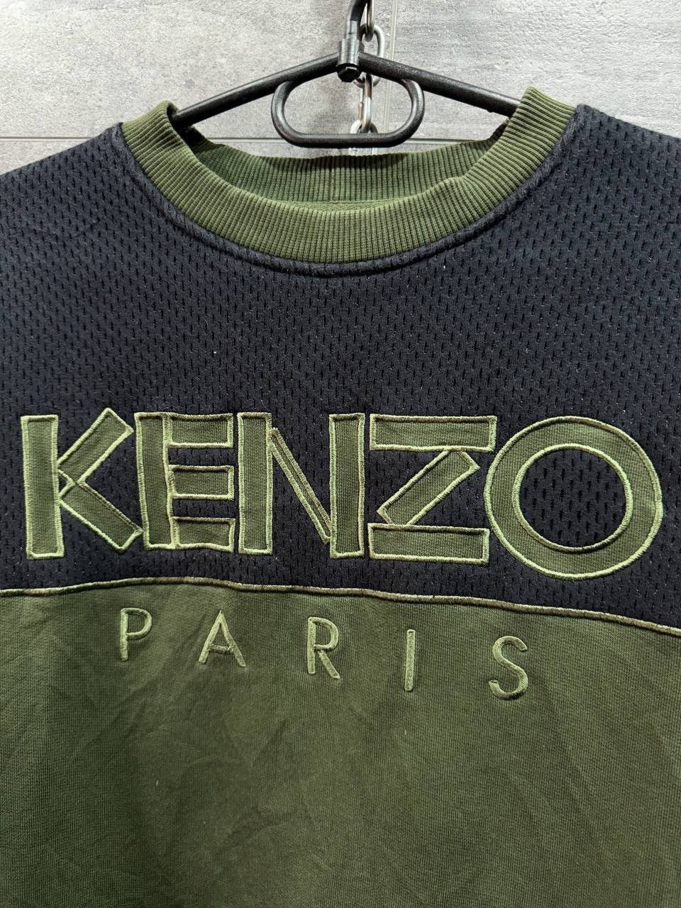 Kenzo KENZO Logo embroidery army green sweatshirt Size US XS / EU 42 / 0 - 2 Thumbnail