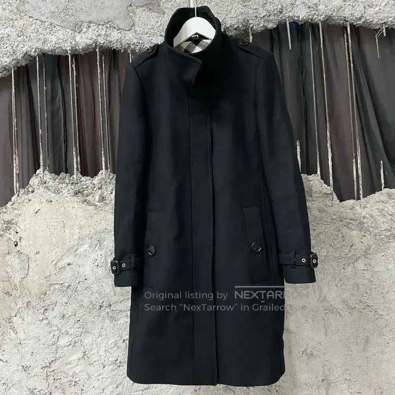 Burberry Burberry Black Cashmere Long Coat for Men. Size US M / EU 48-50 / 2 - 1 Thumbnail