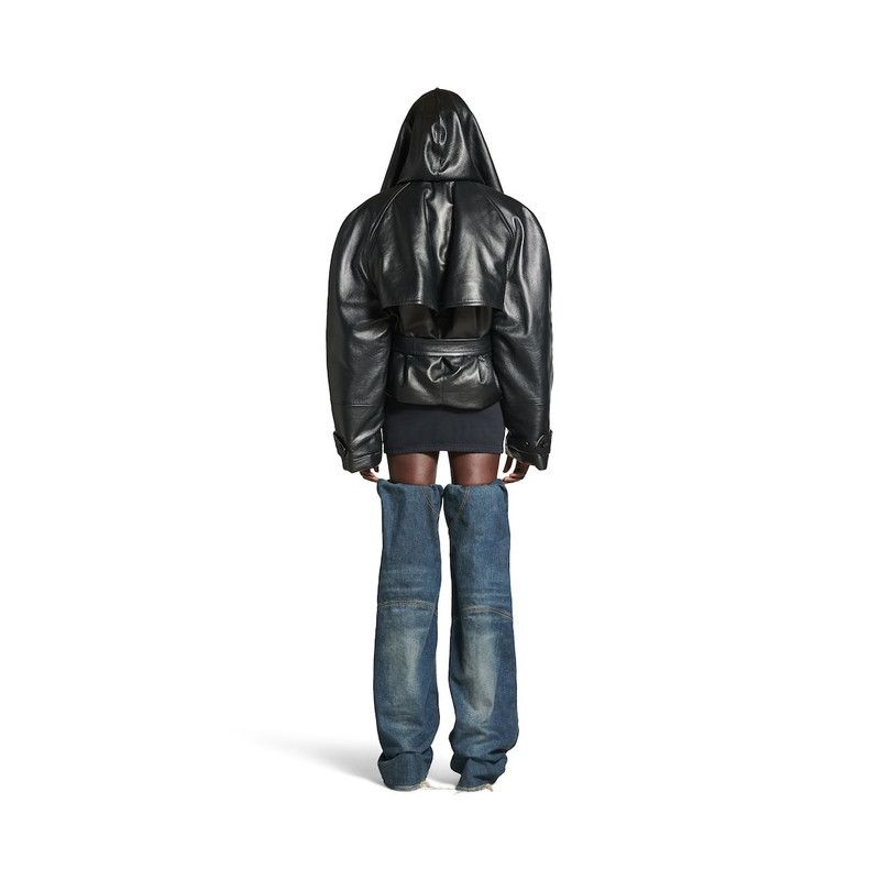 Balenciaga o1bcso1str0426 Flipped Jacket in Black Size XS / US 0-2 / IT 36-38 - 4 Thumbnail