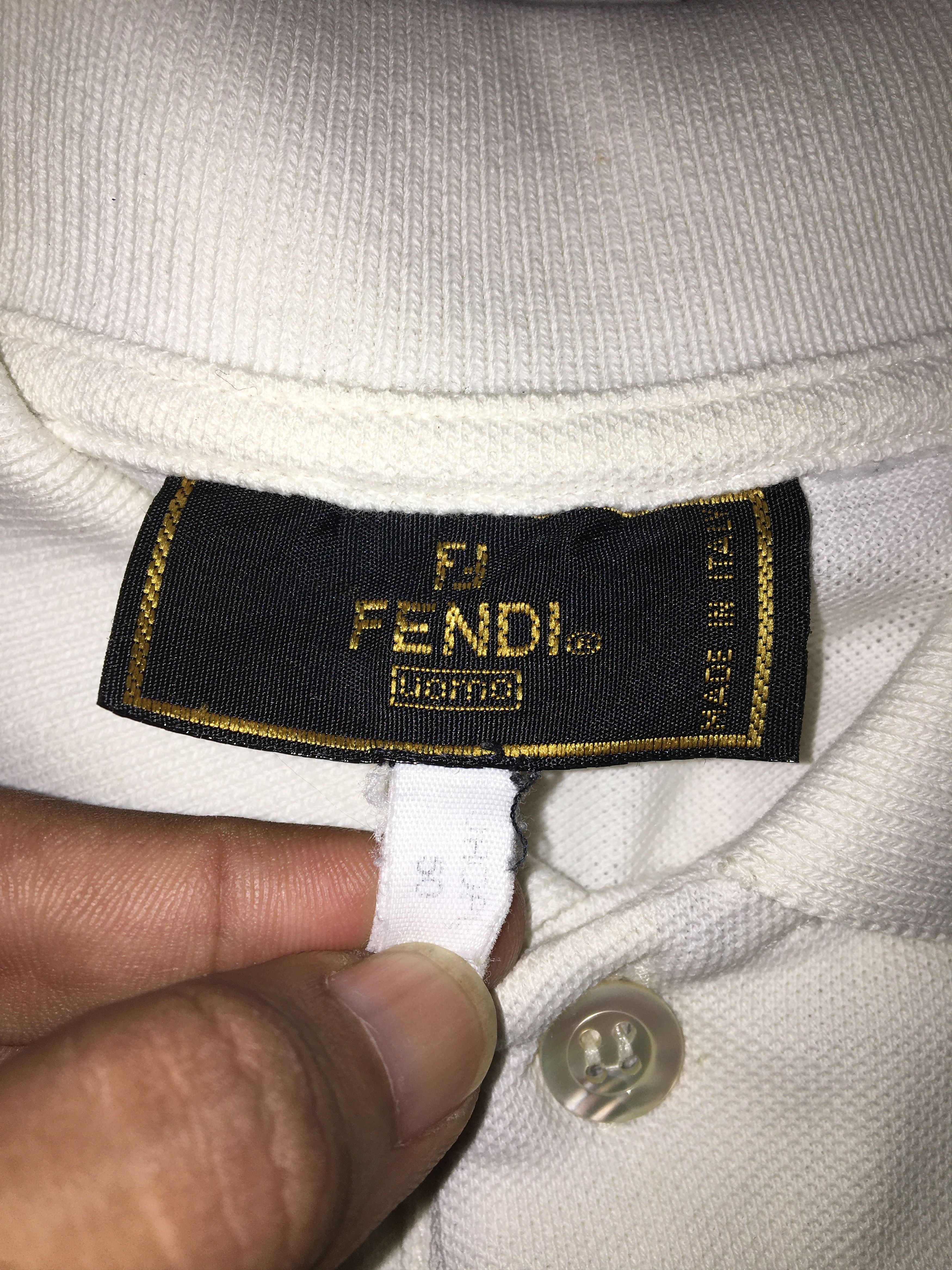 Fendi × Vintage Vintage Fendi Polo Shirt Size US L / EU 52-54 / 3 - 4 Thumbnail
