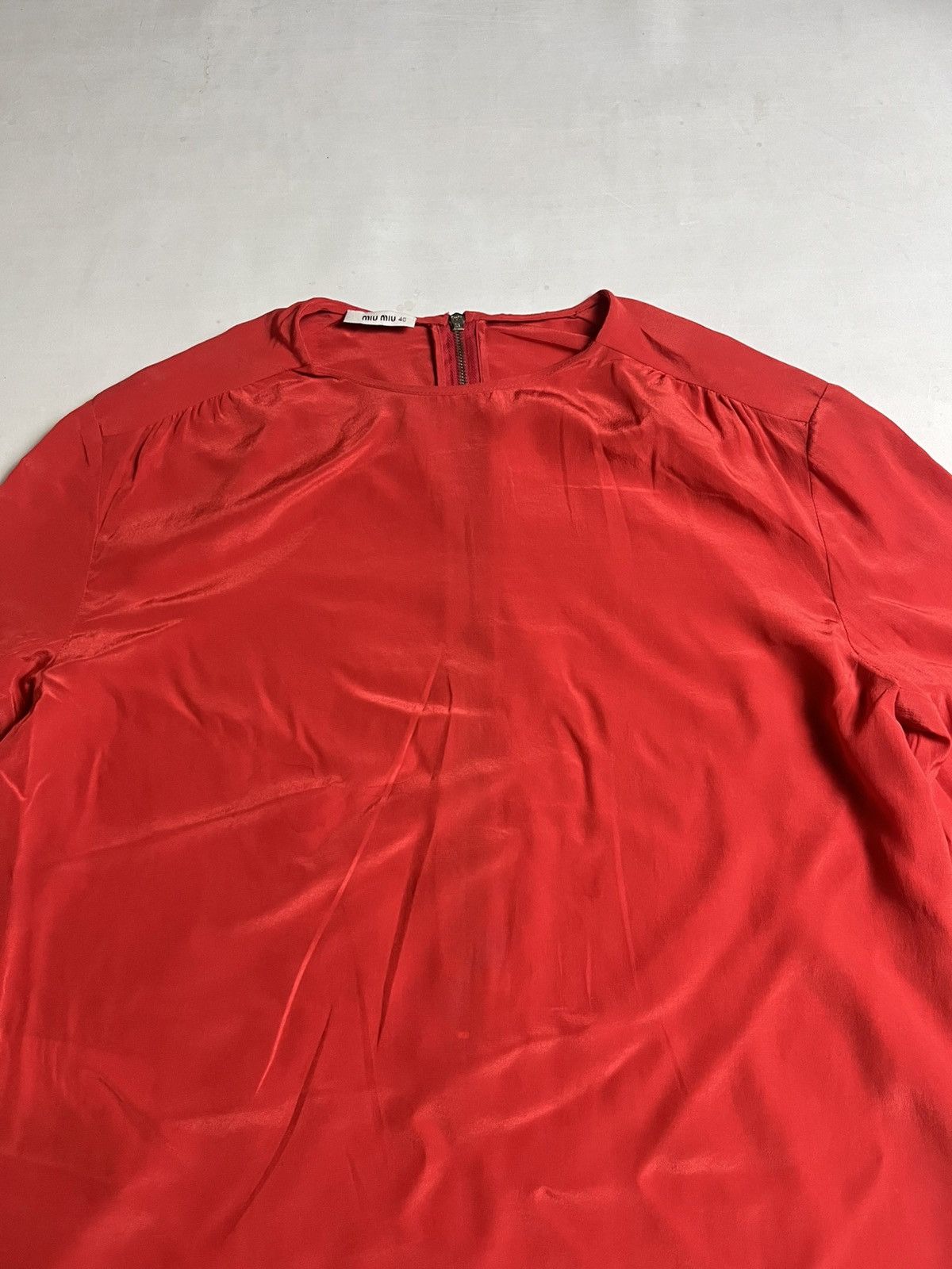 Miu Miu Miu - Miu Silk Mini dress 40 IT Size M / US 6-8 / IT 42-44 - 2 Thumbnail