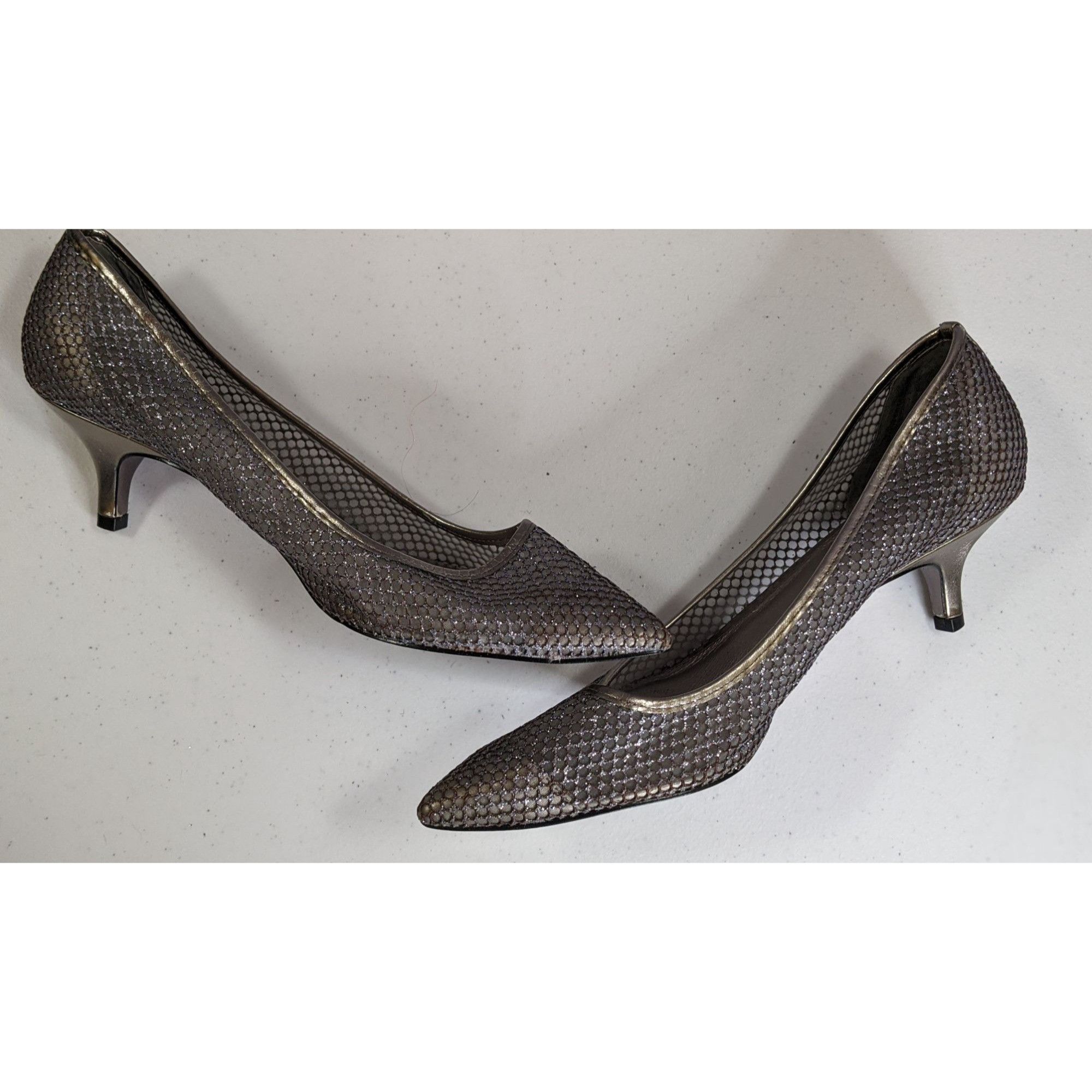 Adrianna Papell Adrianna Papell Melody Glitter Pumps Metallic Mesh 2-Inch He Size US 11 / IT 41 - 1 Thumbnail