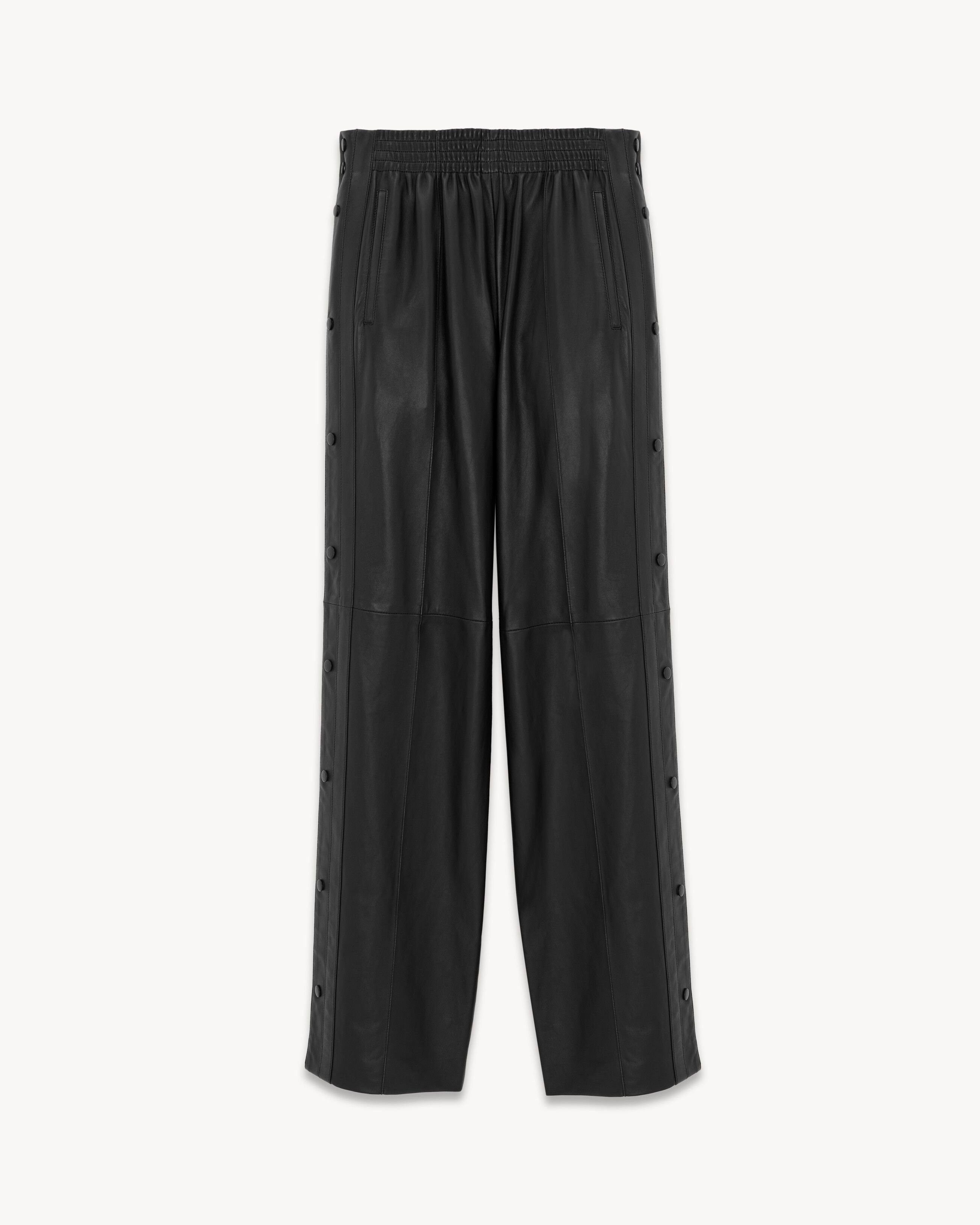 Saint Laurent Paris o1s1wg111024 Sweatpants in Lambskin in Black Size 27" / US 4 / IT 40 - 1 Thumbnail