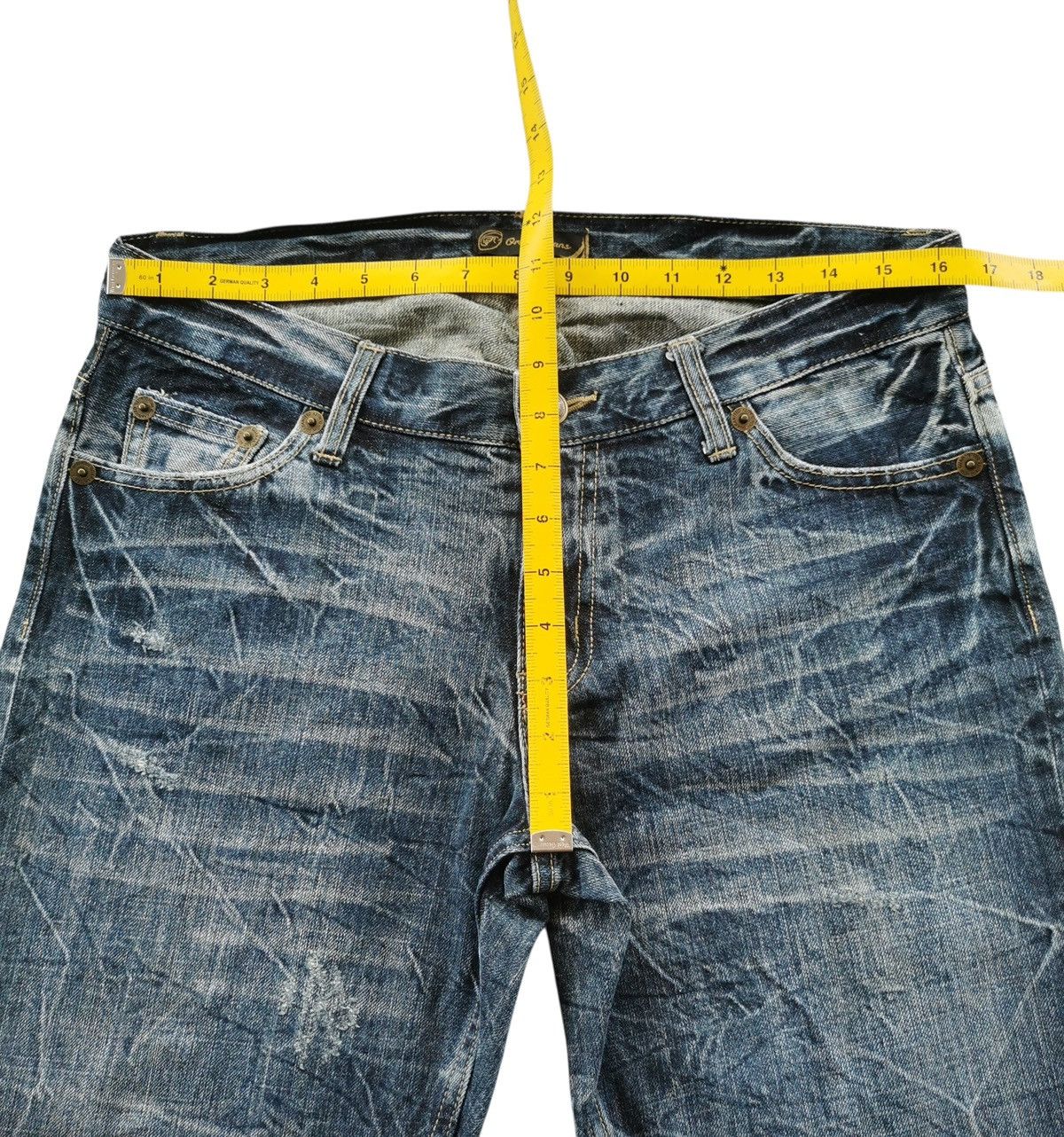 Hysteric Glamour rare Distressed Denim Oririn Jeans vintage hystric glamour Size US 33 - 13 Thumbnail