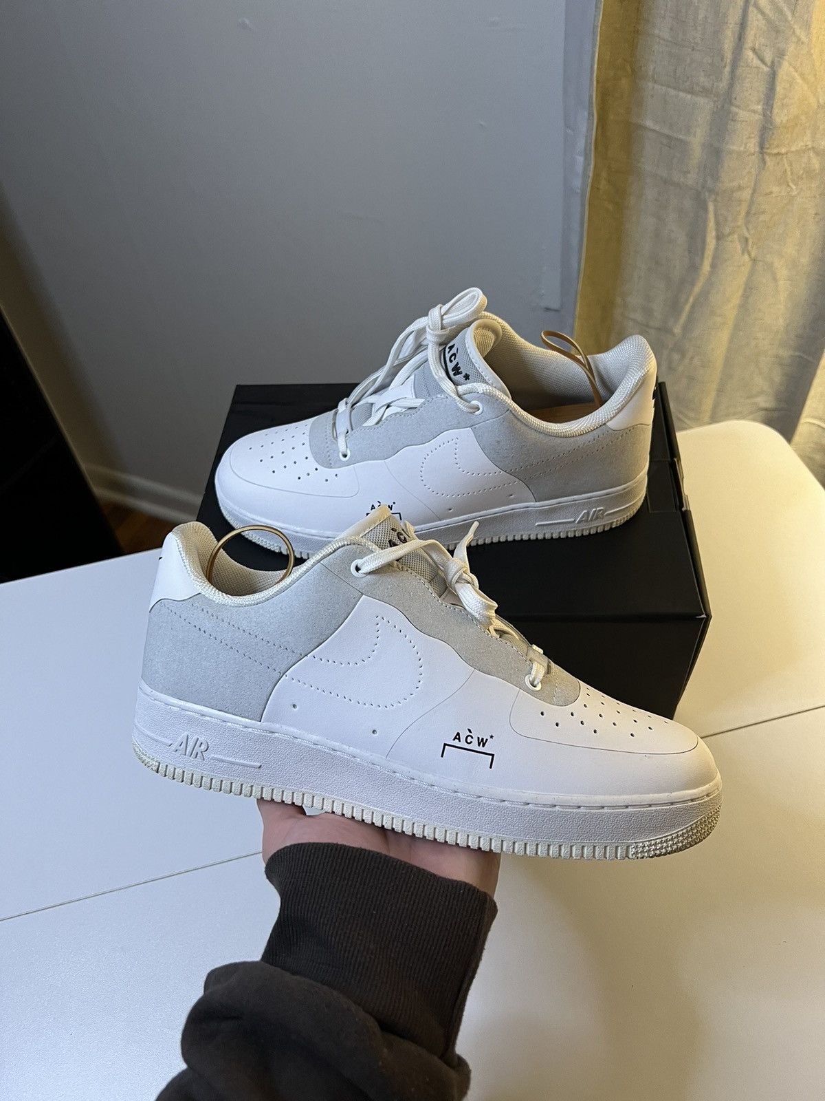Nike Nike air force 1 low white ACW A Cold Wall size 10 with box | Grailed