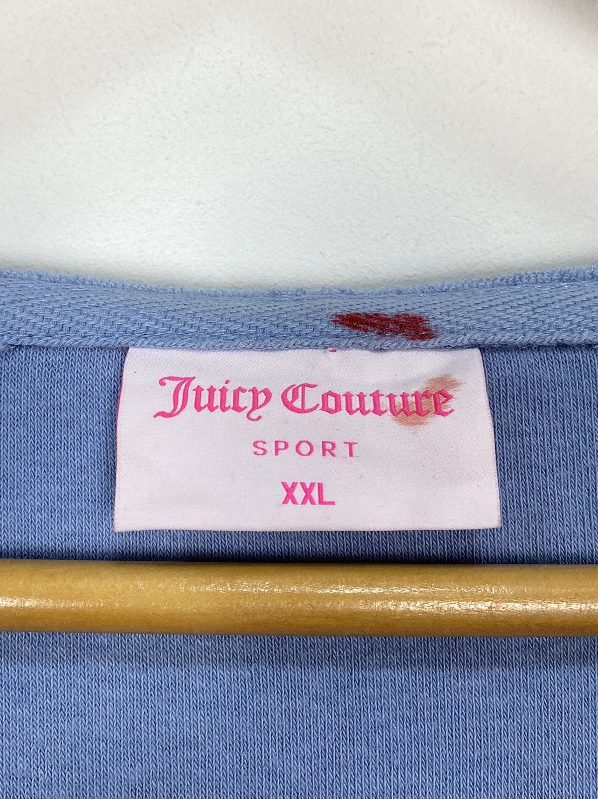 Juicy Couture Juicy Couture Women’s Full Zip Hoodie Long Sleeve Blue Top Size XXL / US 16-18 / IT 52-54 - 5 Thumbnail