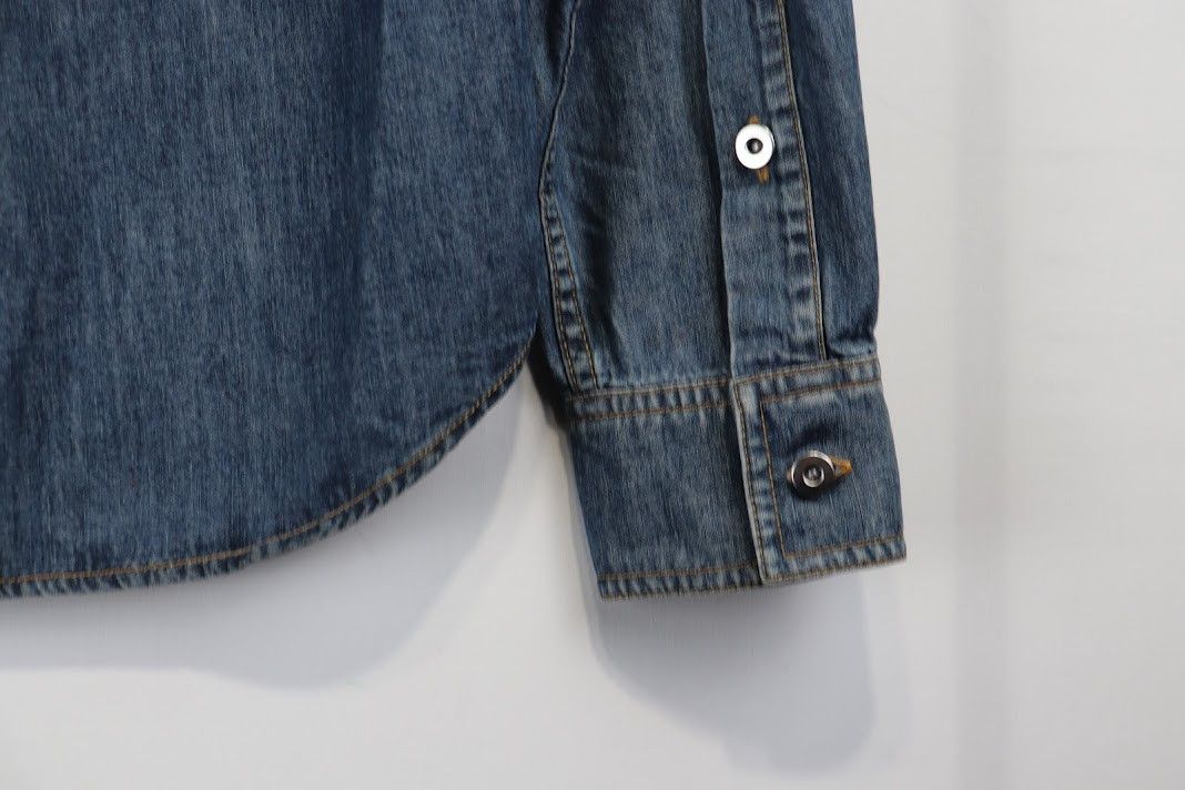 Bottega Veneta o1rshd1 Orignal Light Denim Shirt in Indigo Size US S / EU 44-46 / 1 - 13 Thumbnail