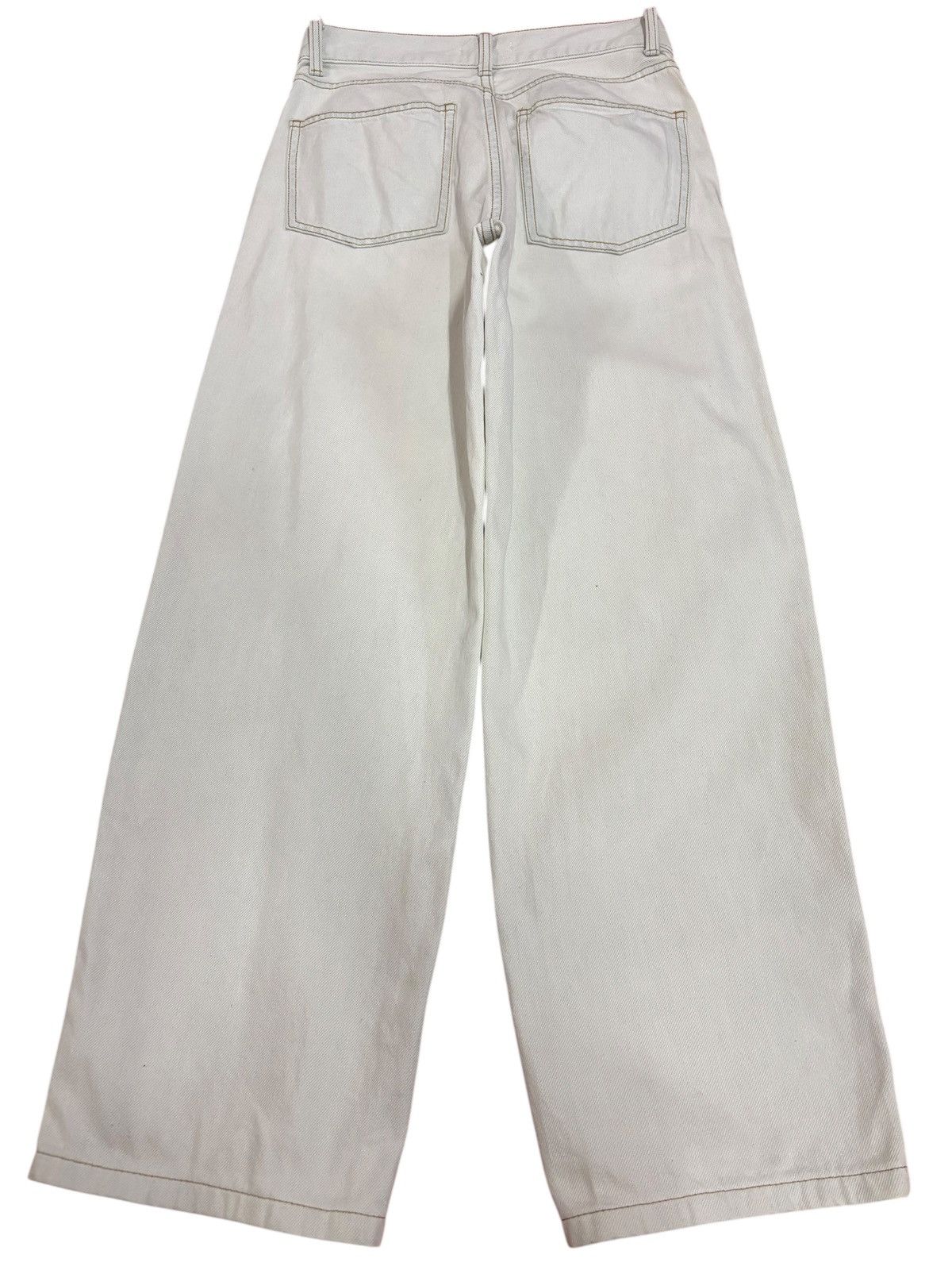 Christophe Lemaire × Lemaire × Vintage Vintage Christophe Lemaire x U Uniqlo White Baggy Jeans Size US 27 - 2 Thumbnail