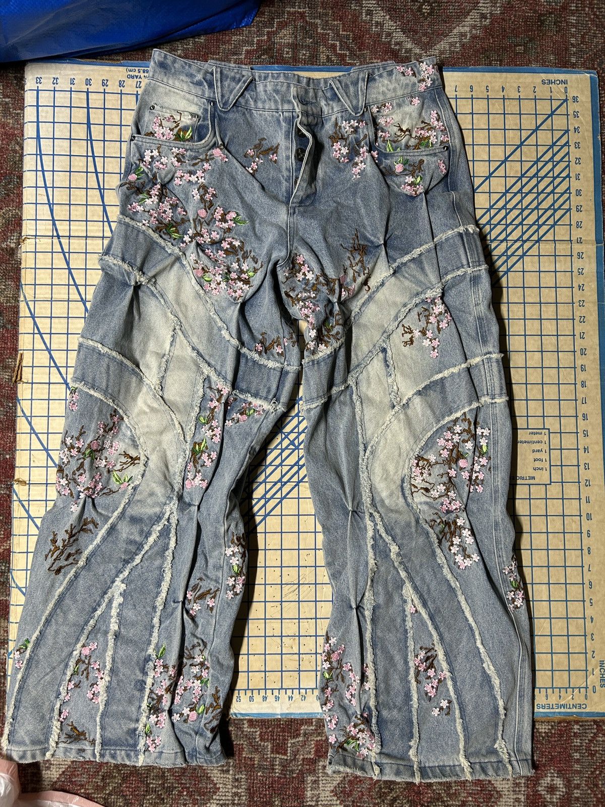 Bad Son Cherry blossom denim Size US 34 / EU 50 - 1 Thumbnail