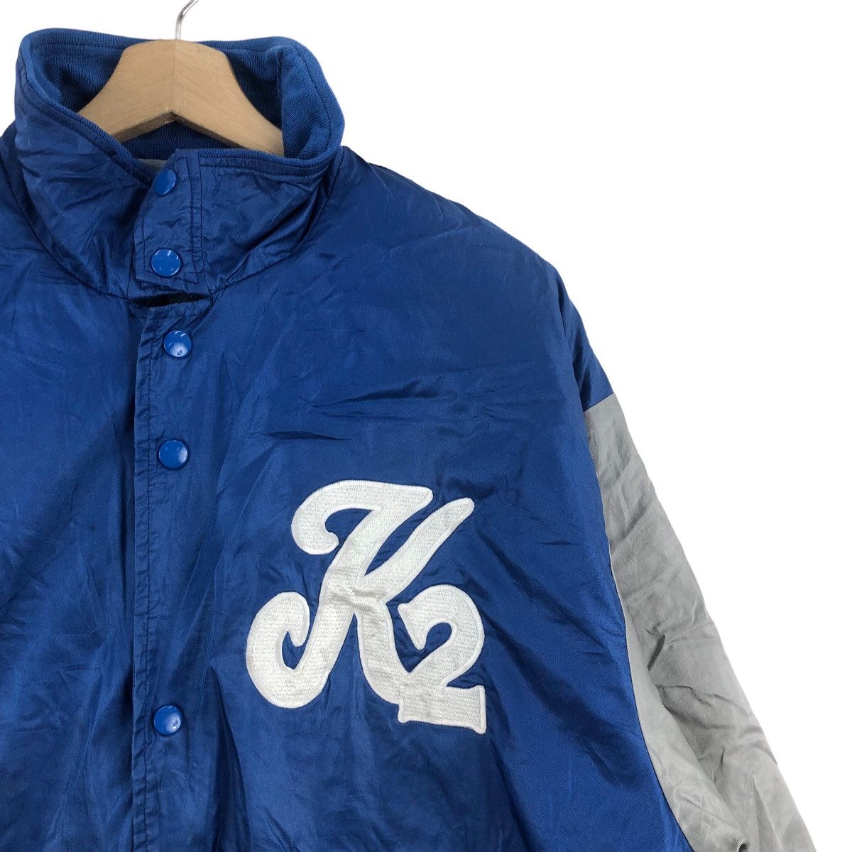 MLB × Vintage Vintage Mizuno K2 Baseball Varsity Jacket Sportswear Size US L / EU 52-54 / 3 - 3 Thumbnail