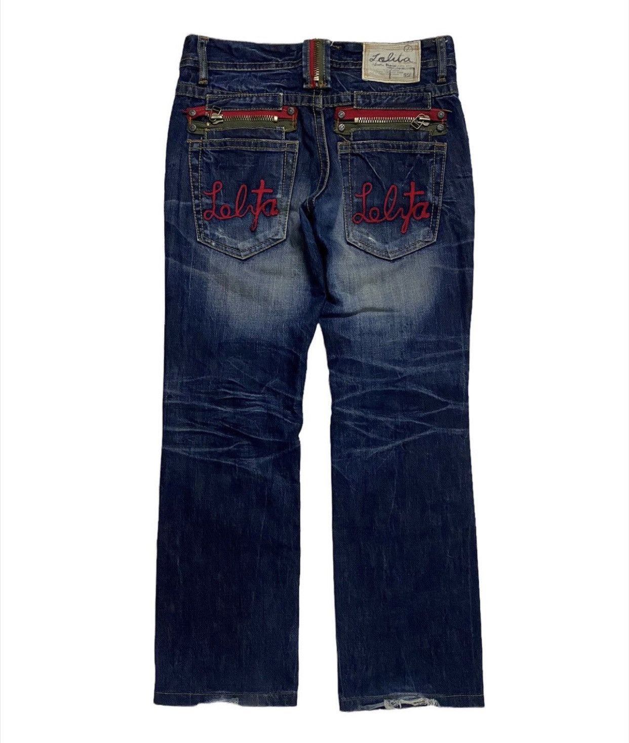 Hysteric Glamour 💥Japanese Fashion Lolita Yoshitomo Nara Distressed Denim Size US 32 / EU 48 - 1 Thumbnail