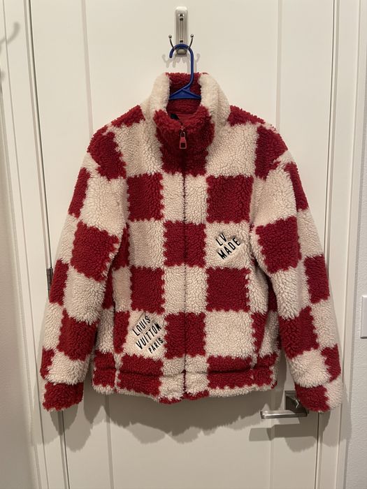 Louis Vuitton 2022 2022 LV² Damier Fleece Jacket Red Jacket