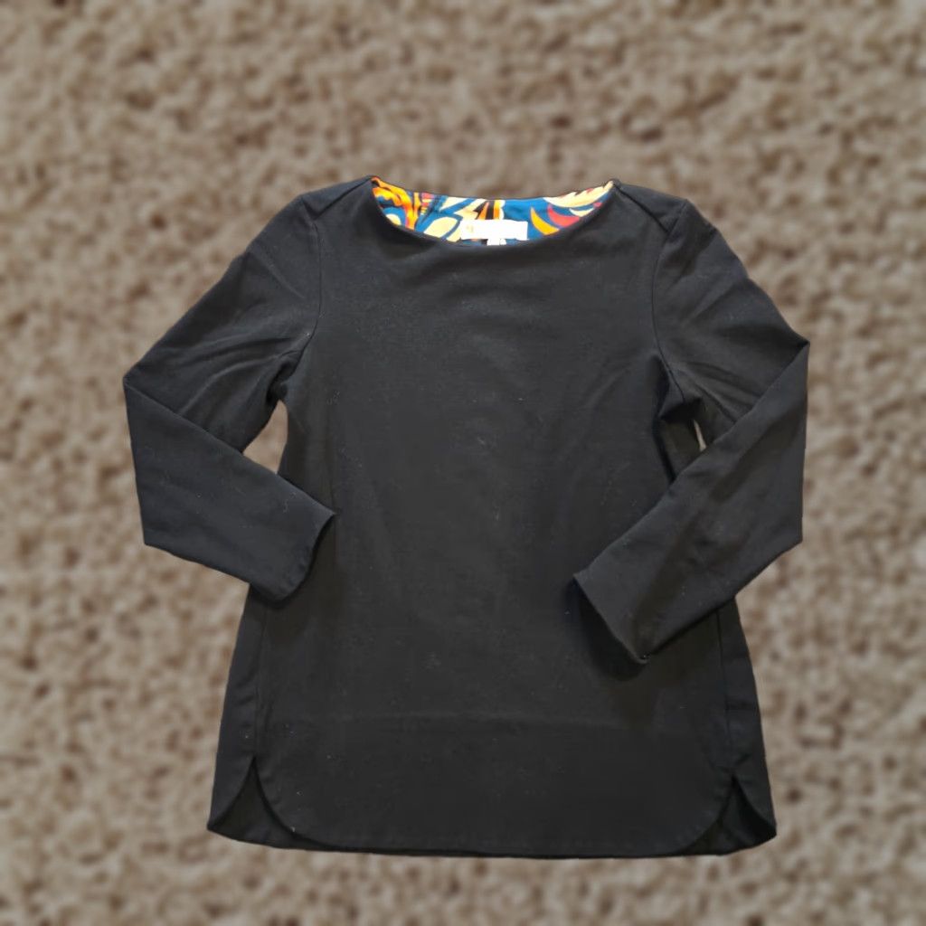 Vintage Jude Connally Top Womens Size Small Black Stretch No Iron Career Travel Capsule Shirt Adults Regular Black Long Sleeve Knit Size S / US 4 / IT 40 - 1 Thumbnail