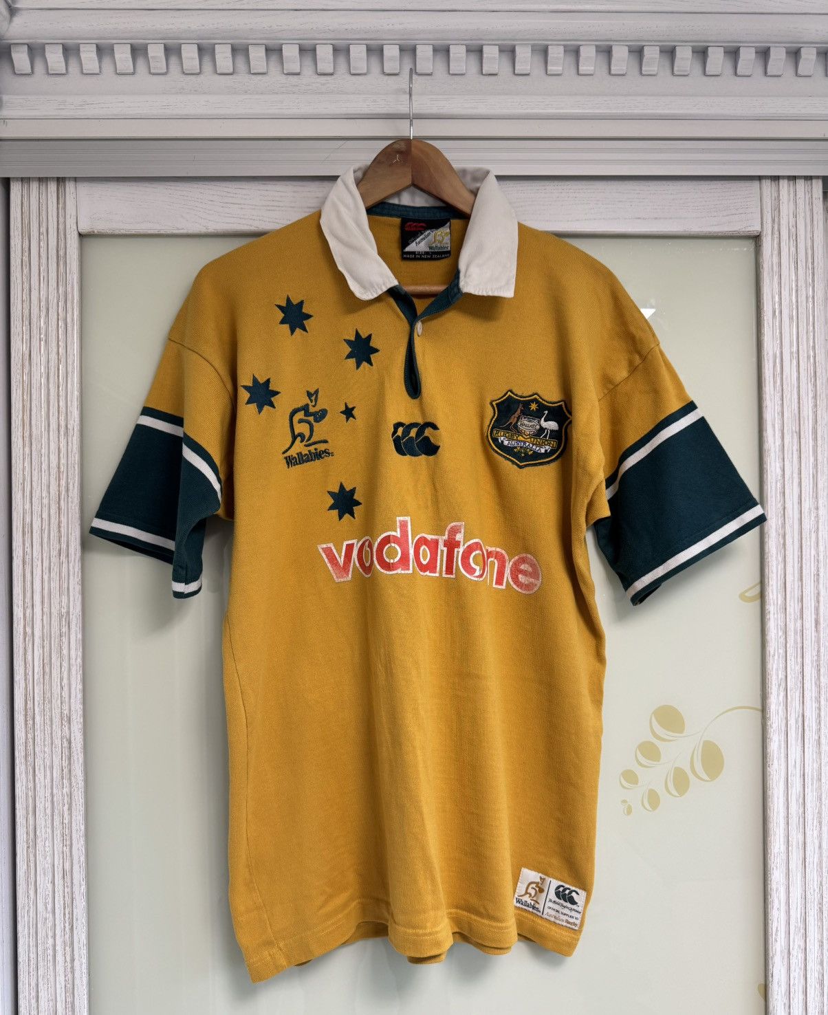 Canterbury of New Zealand Vintage Australia Wallabies 2000-2002 Rugby Jersey CCC Shirt Size US L / EU 52-54 / 3 - 1 Thumbnail