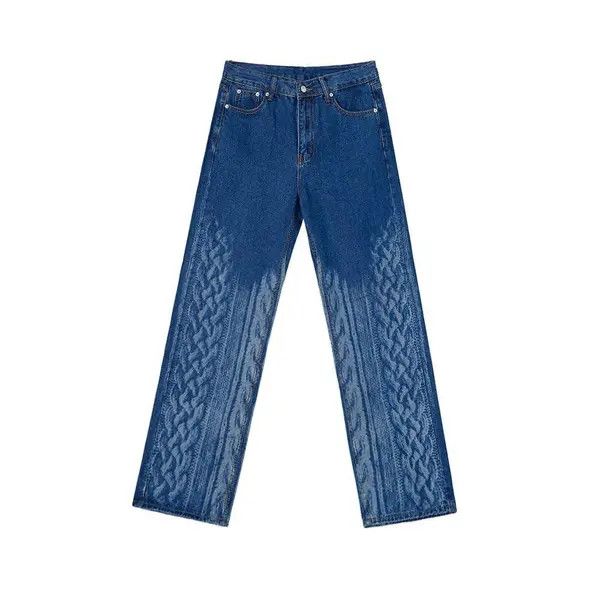 VIBE Embroidered Blue Denim Jeans Size US 28 / EU 44 - 6 Thumbnail