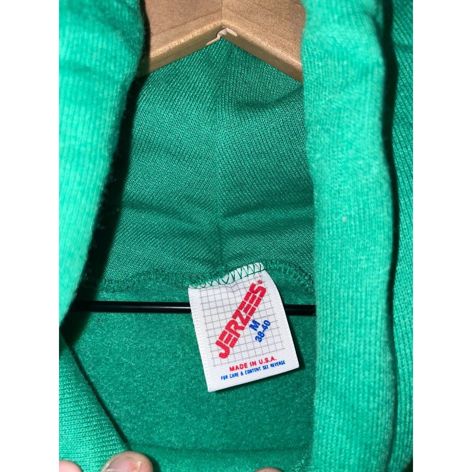 Jerzees Vintage Yellowstone Hoodie Nature Green Jerzees 80s VTG M Size US M / EU 48-50 / 2 - 8 Thumbnail