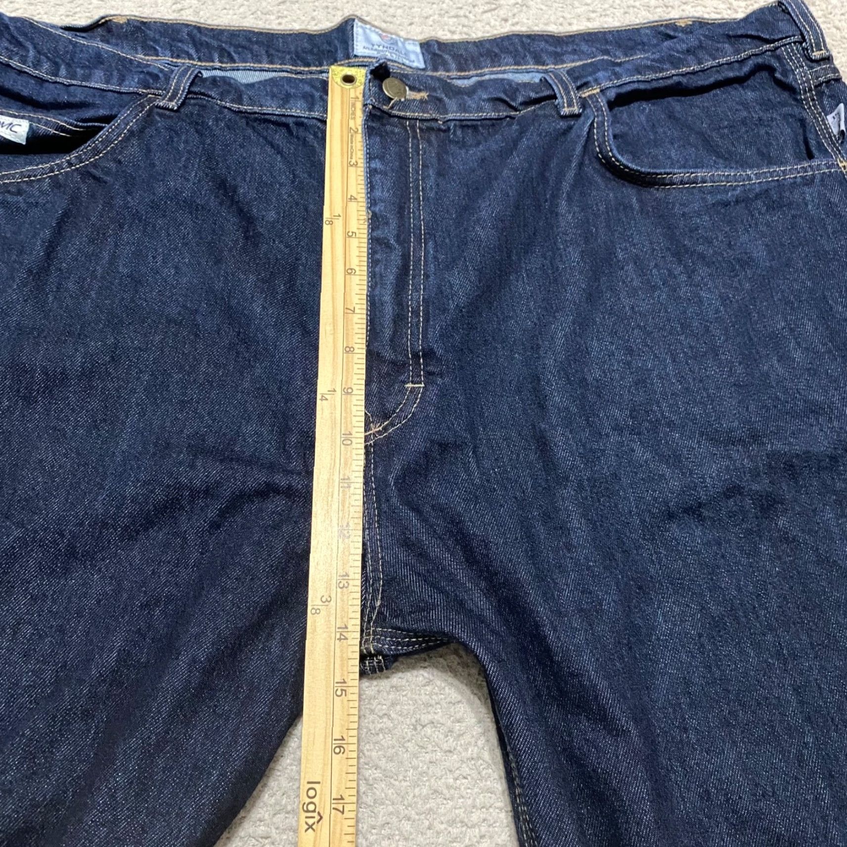 Denime Tyndale Jeans Men 42x30 Blue Denim Straight Arc Rated 15 Flame Resistant 5-Pocket Design Tight Size US 42 / EU 58 - 7 Thumbnail