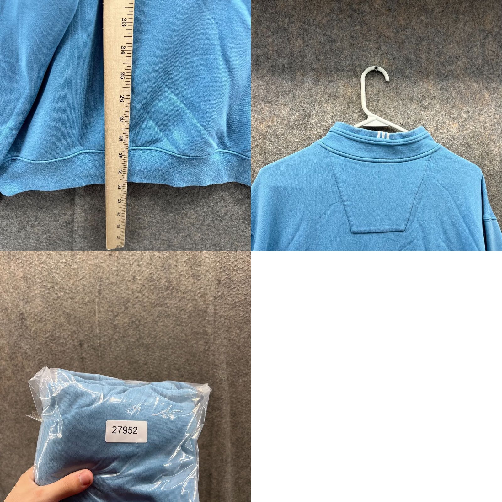 Adidas VINTAGE adidas Sweater Mens XL Adult Blue 1/4 Zip Pullover Fleece Logo 237758 XL Golf Regular Men Size US XL / EU 56 / 4 - 9 Thumbnail