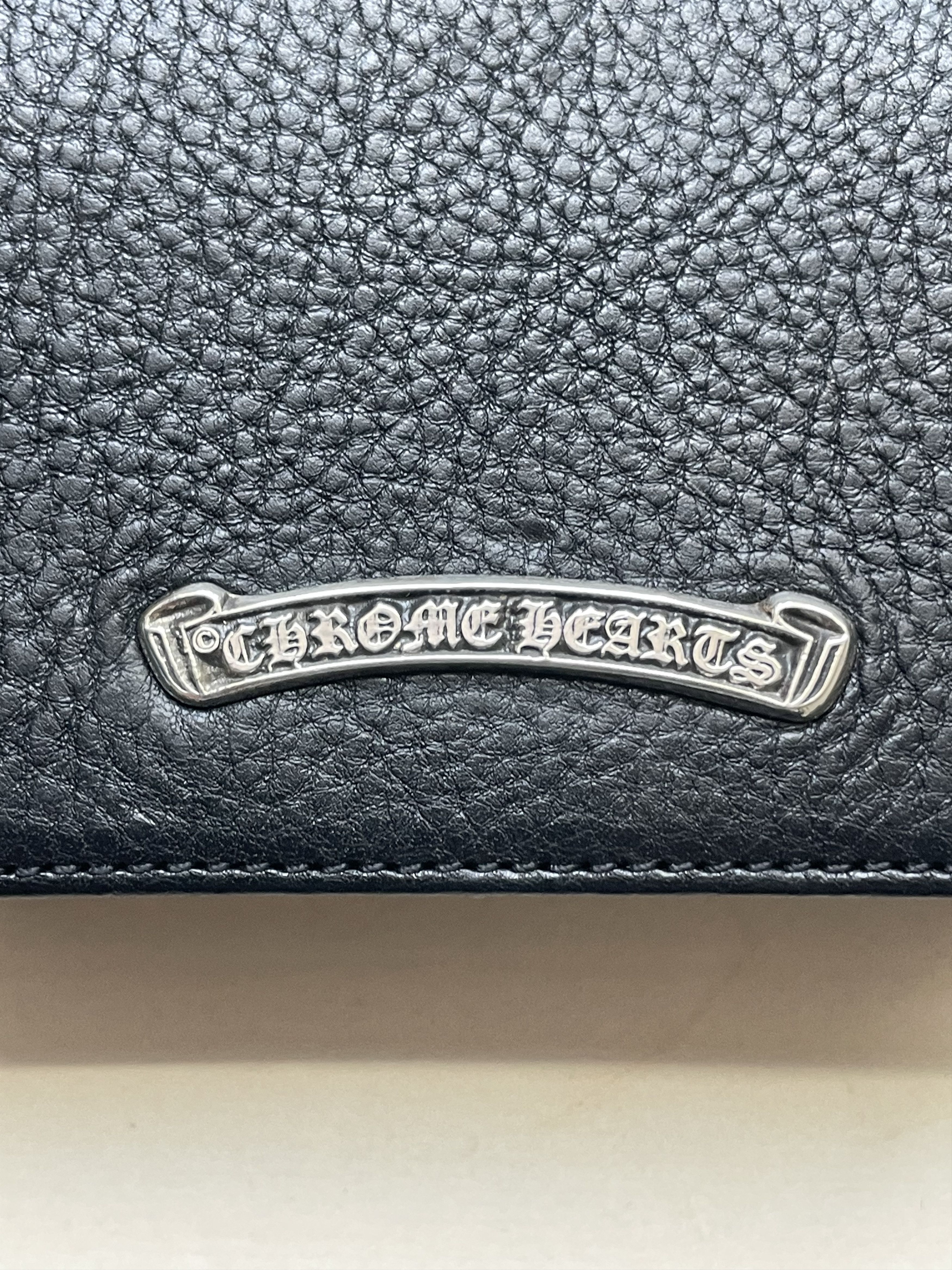 Chrome Hearts Chrome Hearts Black Leather Card Holder Size ONE SIZE - 6 Thumbnail