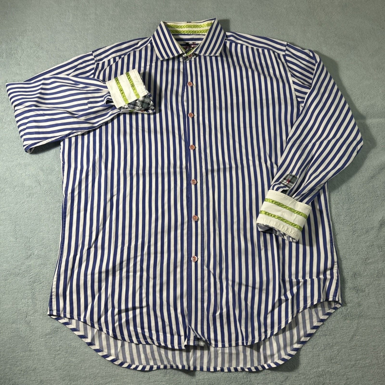 Robert Graham Robert Graham Oxford Button Up Shirt Men Medium Basketweave Size US M / EU 48-50 / 2 - 10 Thumbnail