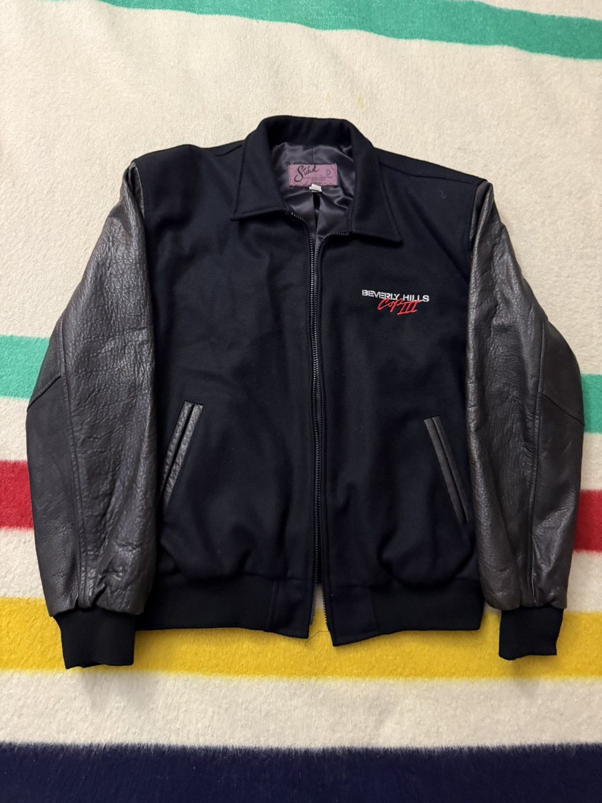 Vintage 90s 1994 Beverly Hills Cop 3 Eddie Murphy Varsity Jacket 2X Size US XXL / EU 58 / 5 - 1 Thumbnail