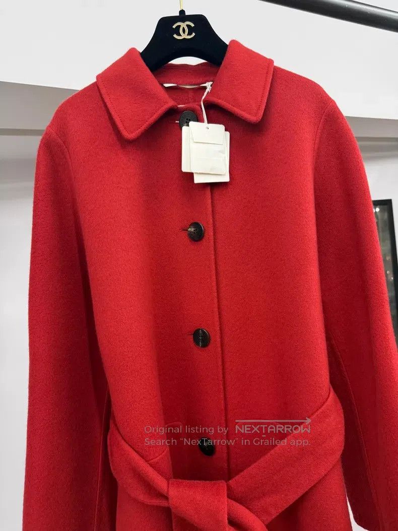 Hermes Hermes Red Collar Tie-Dye Cashmere Coat Size XS / US 0-2 / IT 36-38 - 2 Thumbnail