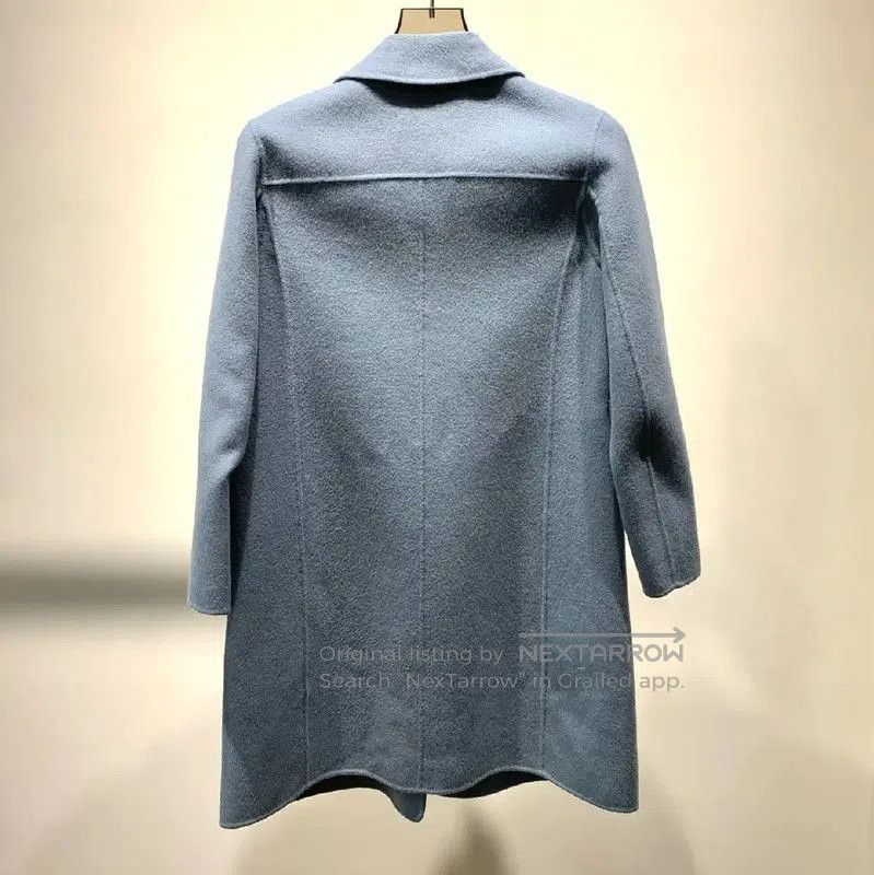 Max Mara MaxMara Blue Wool Women’s Coat . Size XXS / US 00 / IT 34 - 2 Thumbnail