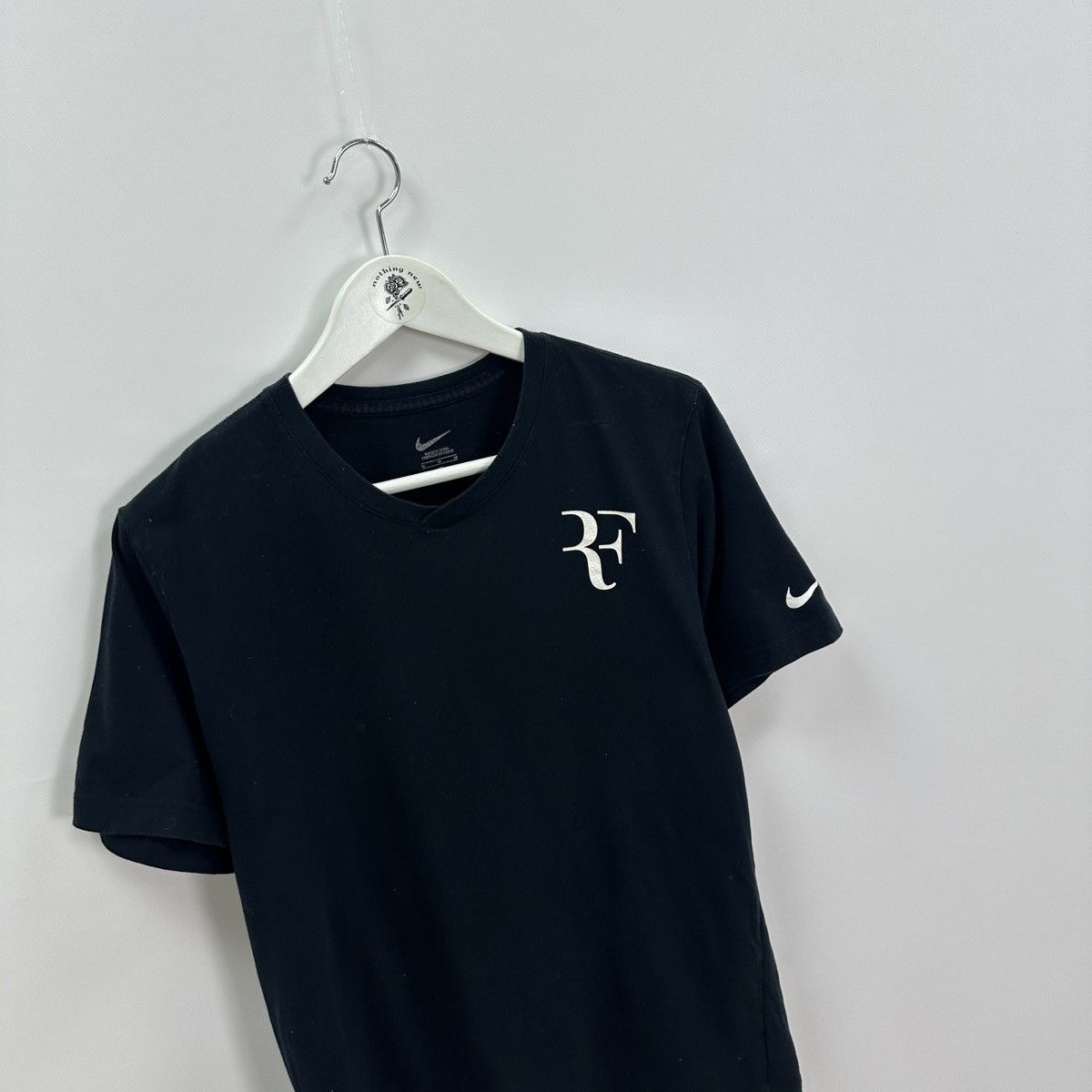 Vintage Vintage 00s Roger Federer Nike Autograph tee Tennis black Size US M / EU 48-50 / 2 - 3 Thumbnail