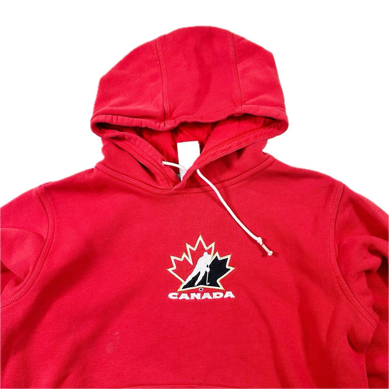 Vintage Vintage Team Canada Nike Embroidered Patch Hooded Sweater Size US S / EU 44-46 / 1 - 2 Thumbnail
