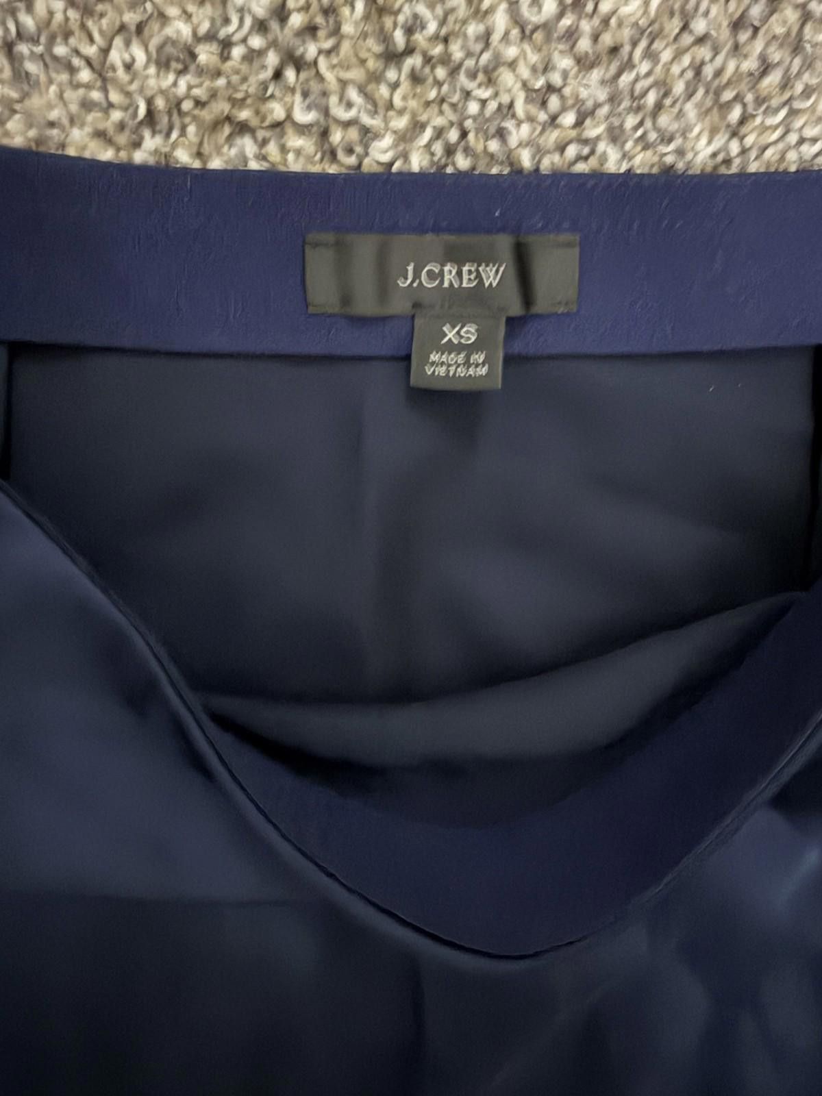 J.Crew J.CREW Midi Skirt in Dark Blue (X-SMALL) Size 26" / US 2 / IT 38 - 6 Thumbnail