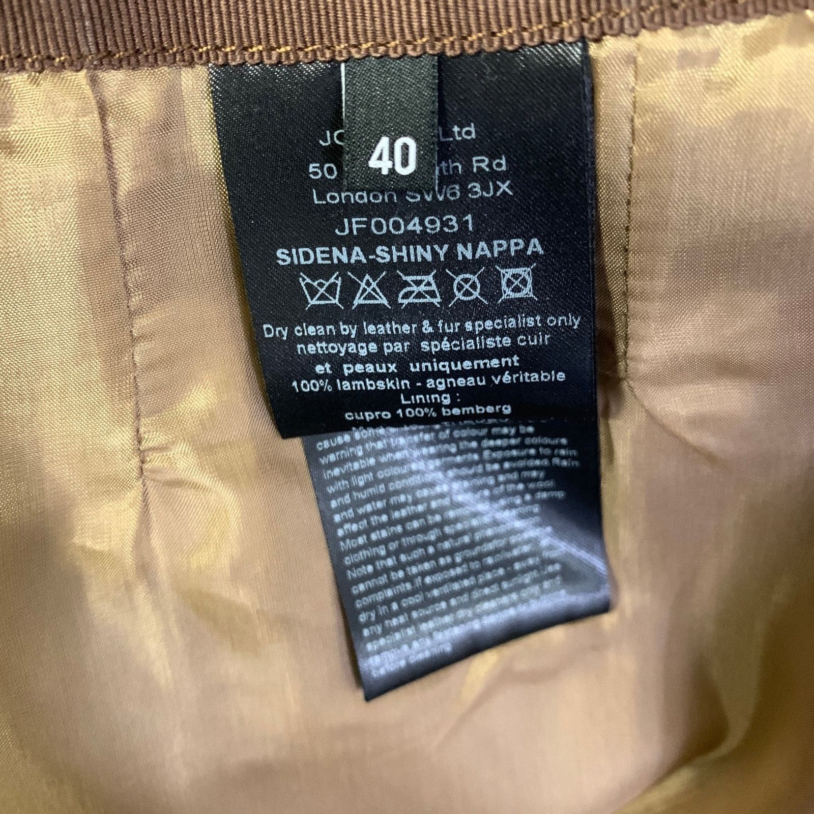 Joseph JOSEPH Size L Tan Leather Lambskin Skirt Size 28" / US 6 / IT 42 - 5 Thumbnail