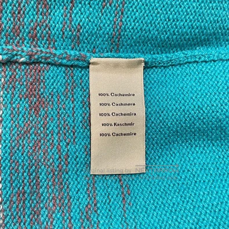 Hermes Hermes Grey blue color block knitted cardigan with 100% ca Size XS / US 0-2 / IT 36-38 - 6 Thumbnail