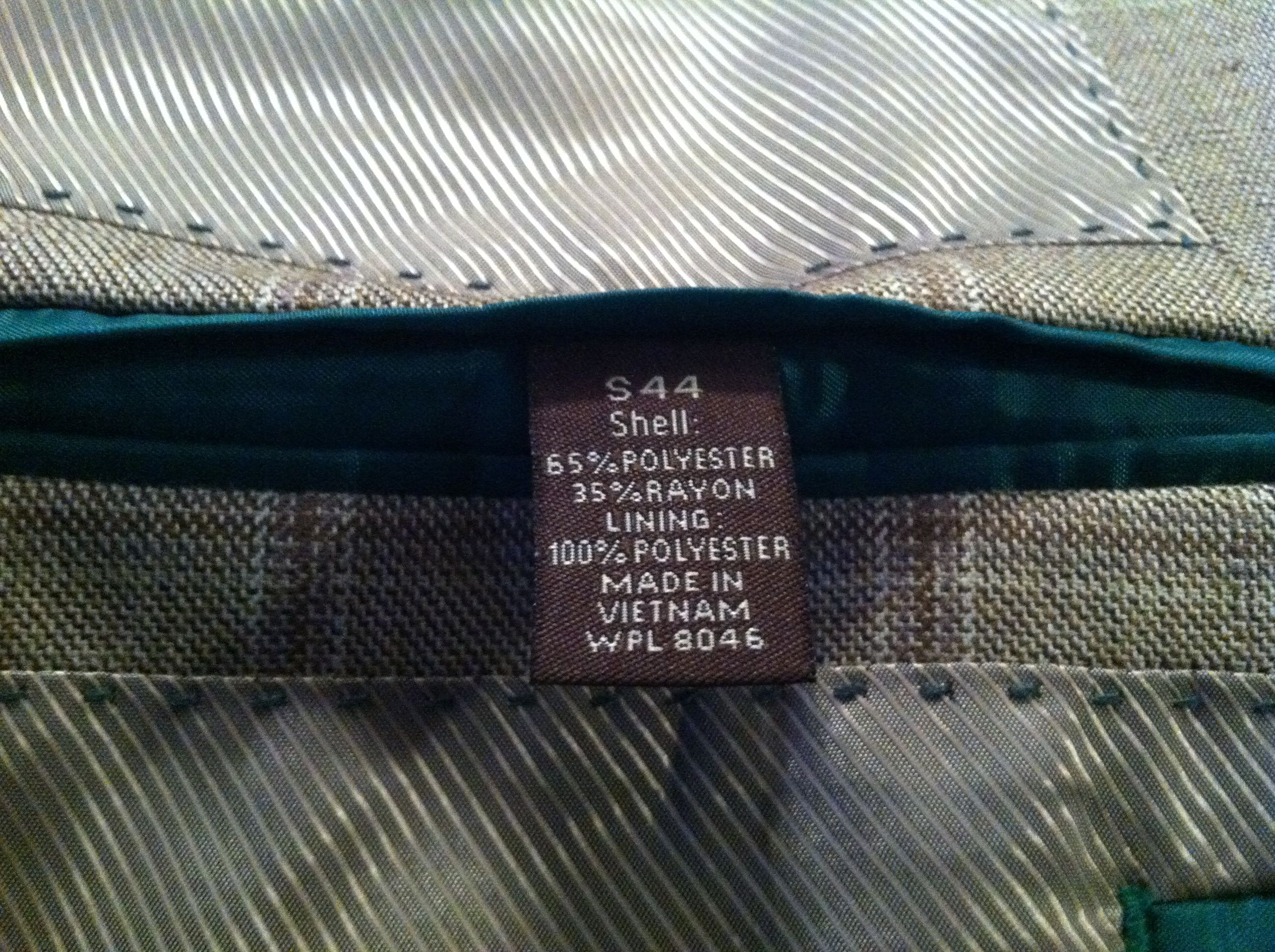 Tasso Elba TASSO ELBA MENS NEW 65%POLYESTER 35%RAYON SPORT JACKET 44S Size 44S - 7 Thumbnail