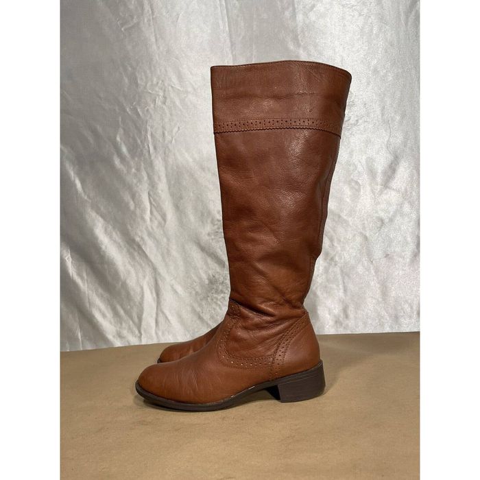 Other Easy Spirit Brown Leather Knee High Riding Boots Size 6 | Grailed