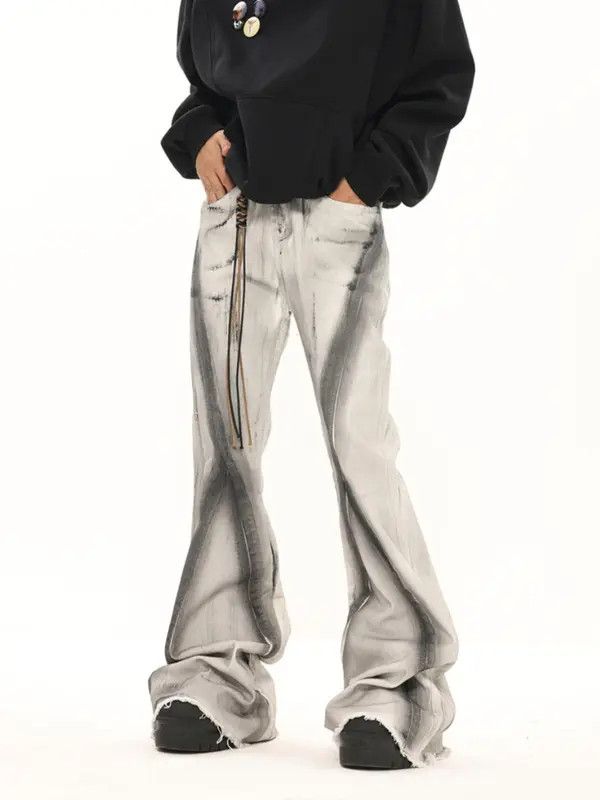 VIBE Opium Gradient Wash Flared Stack Denim Jeans Size US 32 / EU 48 - 1 Thumbnail