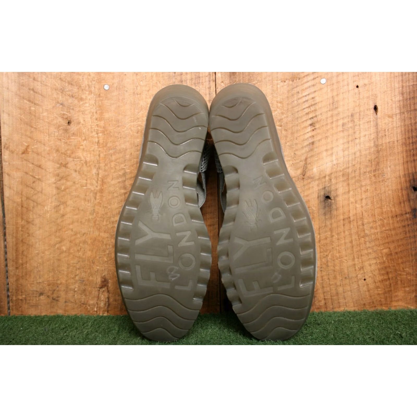 Fly London FLY London Yaji Elastic Snake Print Leather Wedge Sandals EU 39 ≈ US 8-8.5, Gray, Strappy, Mid Heel, Leather | Elastic, Sandal, Women Size US 8.5 / IT 38.5 - 5 Thumbnail