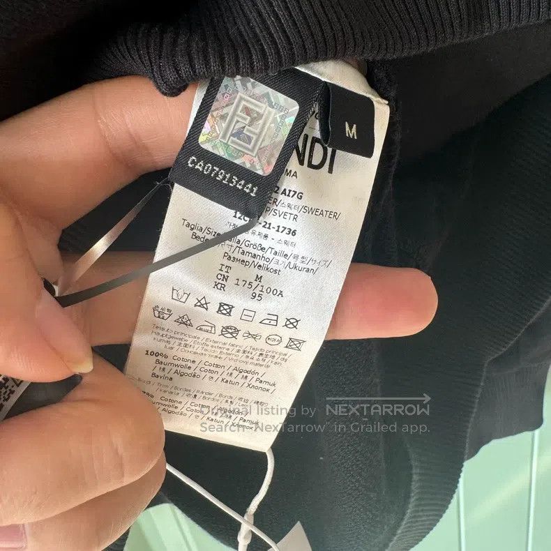 Fendi Fendi Embossed Logo Colorblock Hooded, Men's Sweatshirt, B Size US M / EU 48-50 / 2 - 5 Thumbnail
