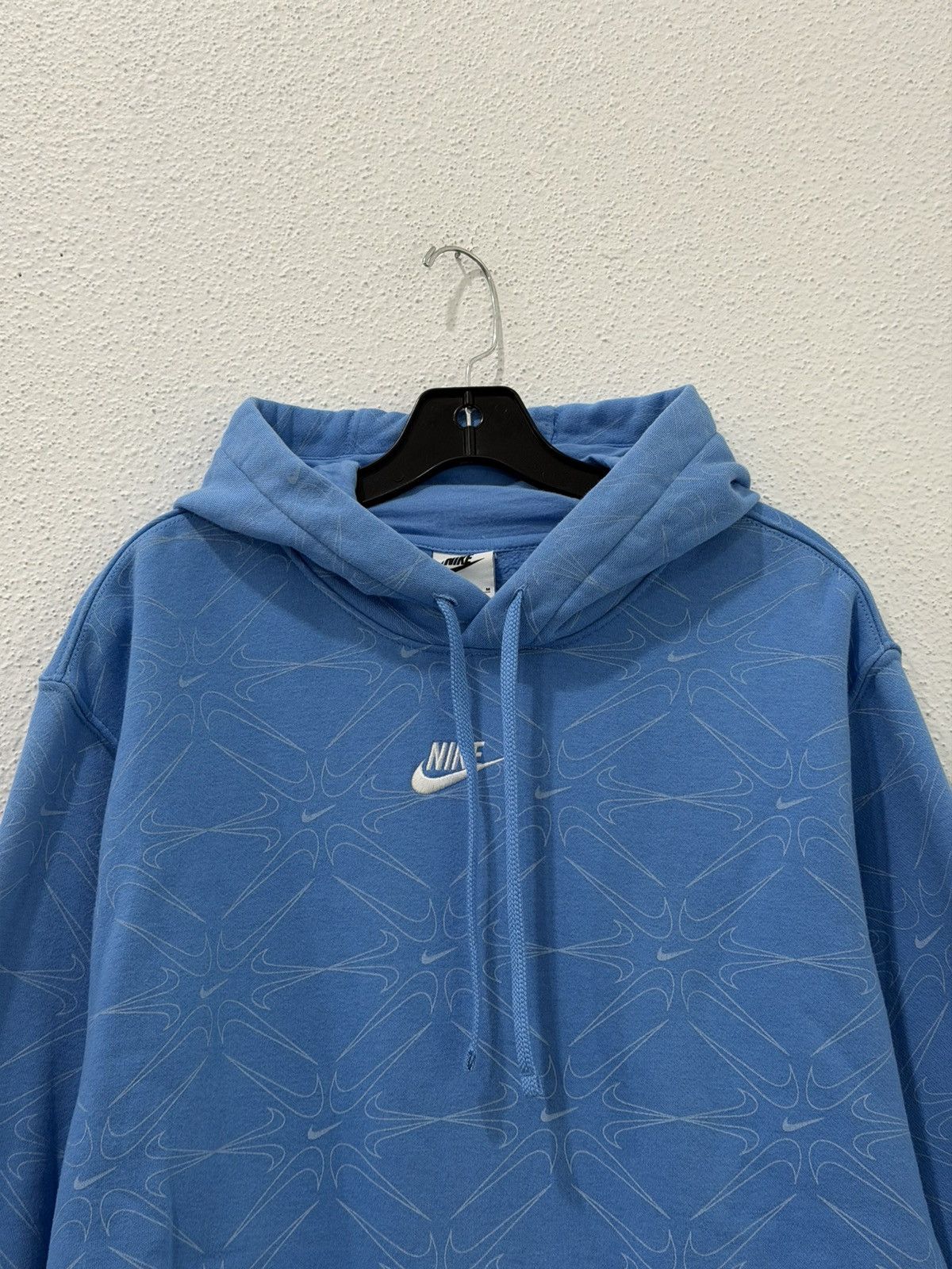 Nike Vintage Nike Center Swoosh All Over Print Pullover Hoodie M Size US M / EU 48-50 / 2 - 2 Thumbnail