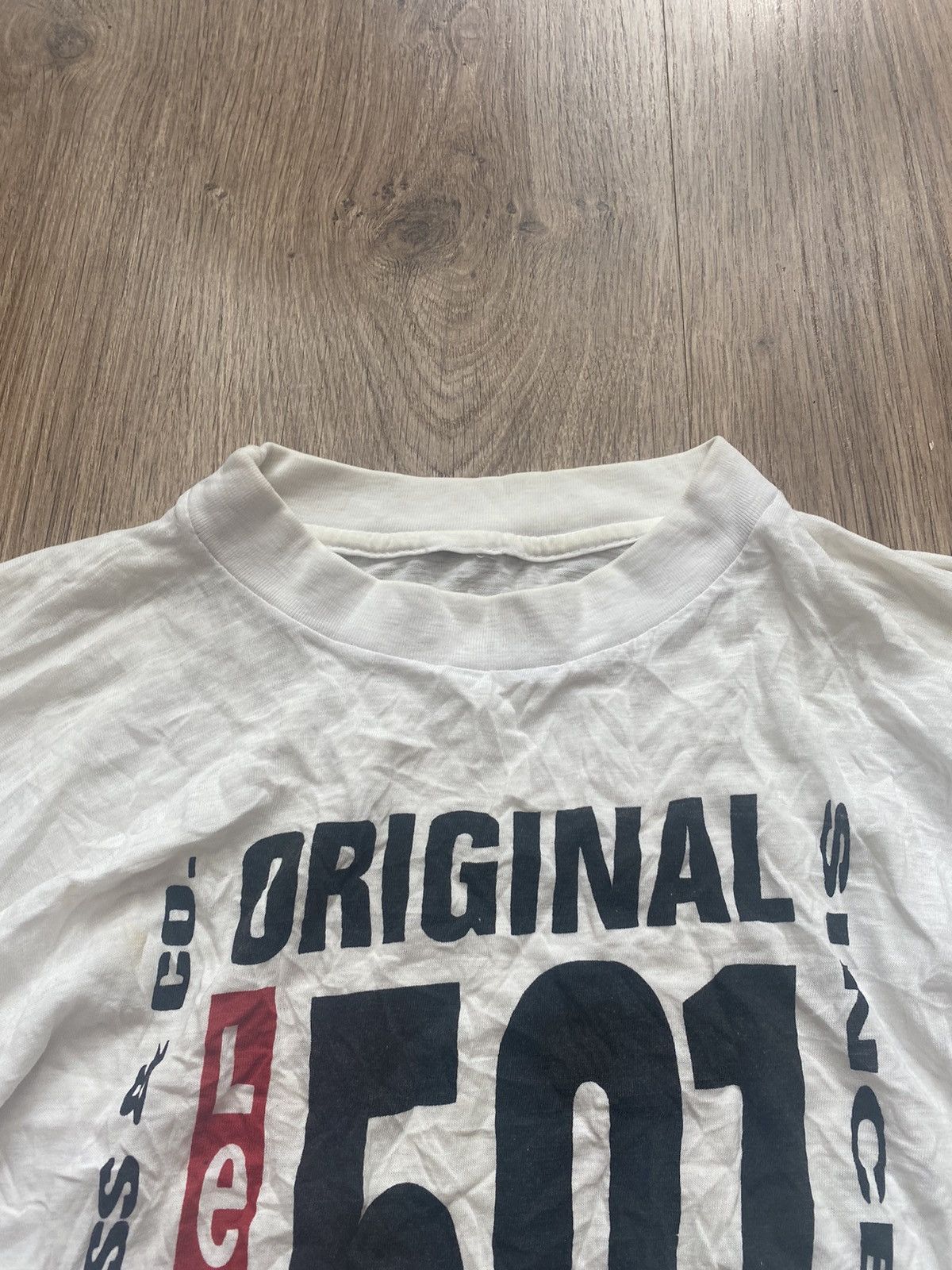 Levi's × Levi's Vintage Clothing Vintage 1980s Levi’s 501 baggy T shirt mens Large tee Rare Size US L / EU 52-54 / 3 - 3 Thumbnail