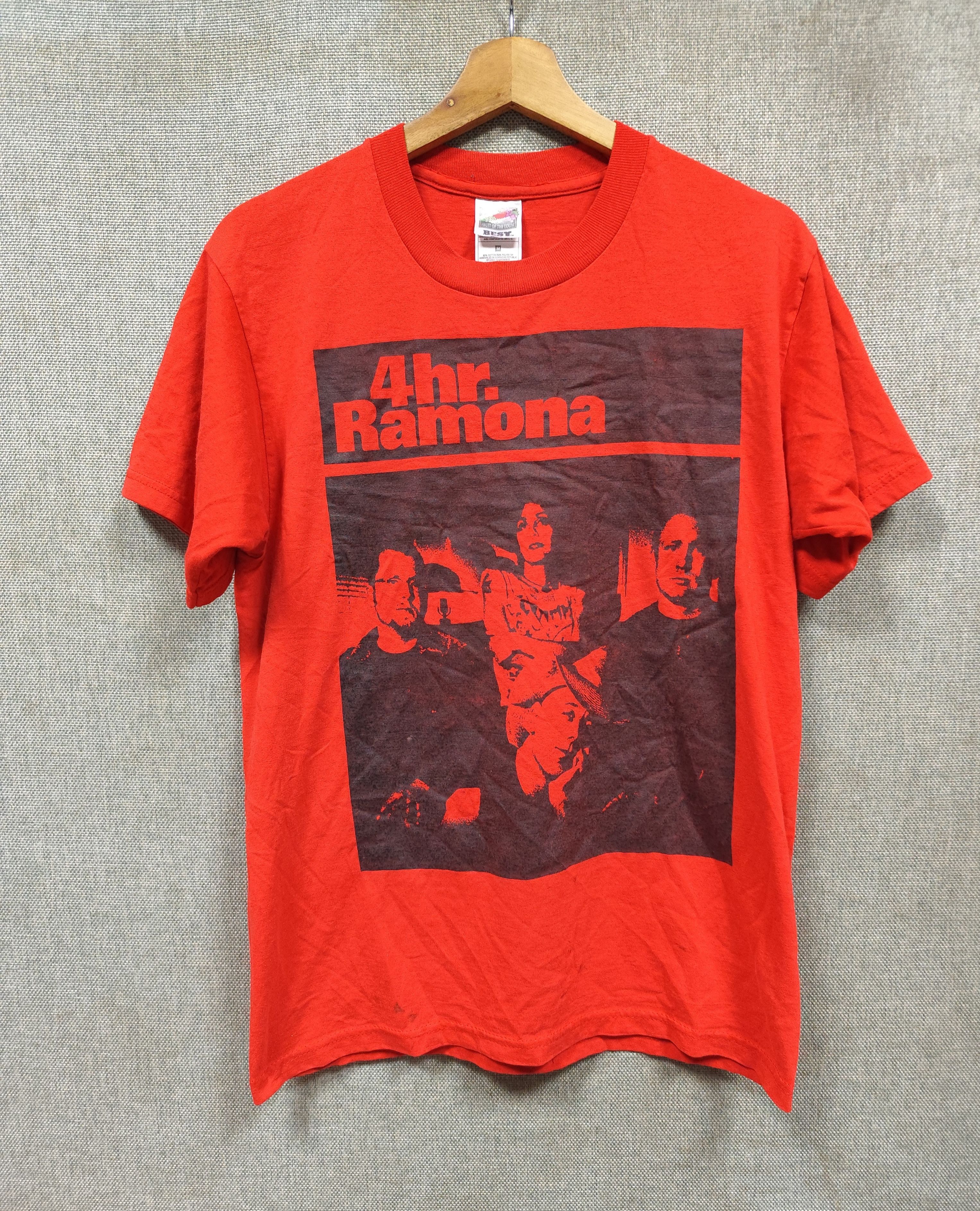 Band Tees Vintage 90s 4hr. Ramona Indie Punk Band T-Shirt Size US M / EU 48-50 / 2 - 1 Thumbnail