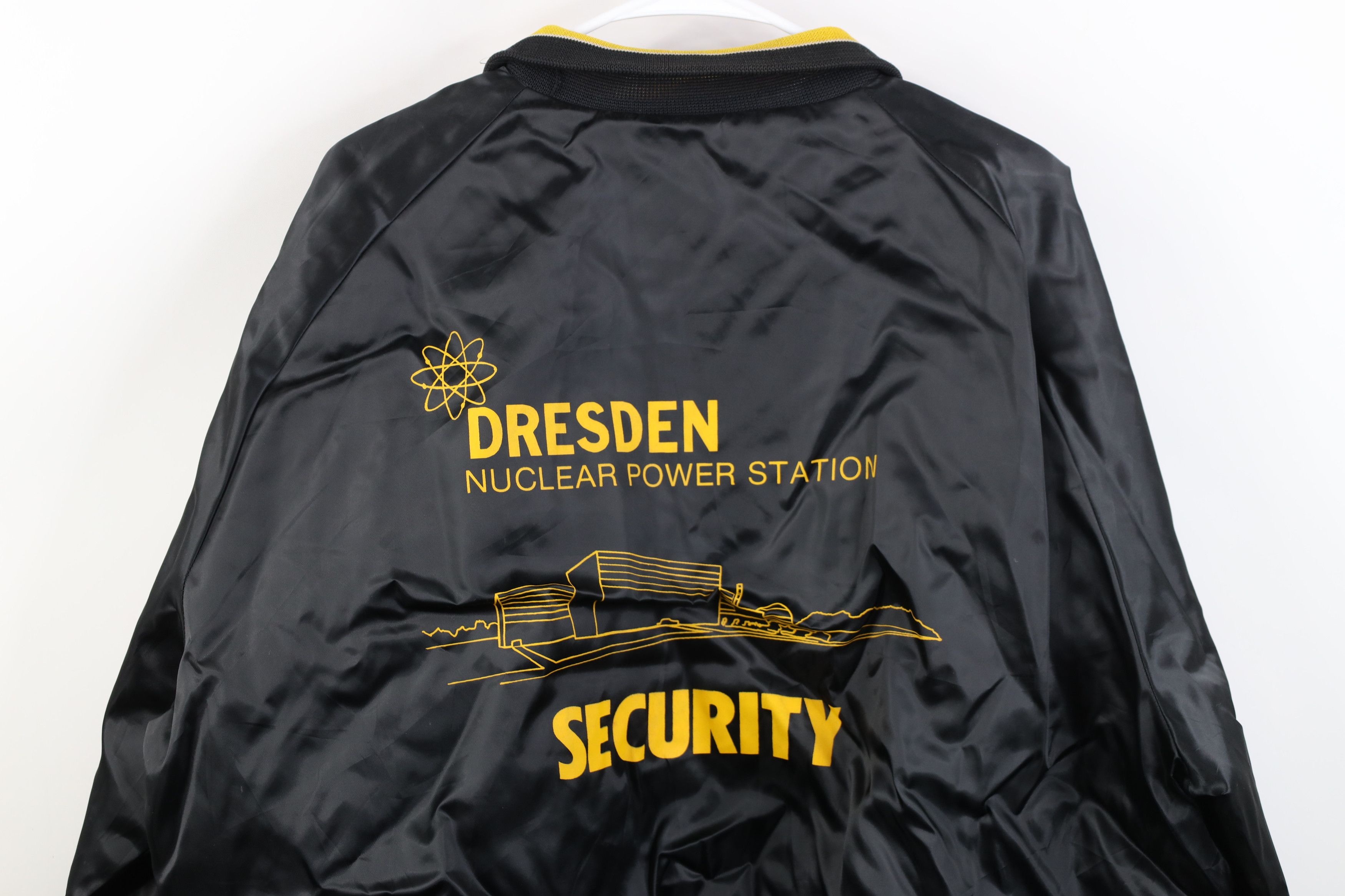 Vintage Vintage 70s Nuclear Power Station Security Satin Jacket USA Size US XL / EU 56 / 4 - 16 Thumbnail