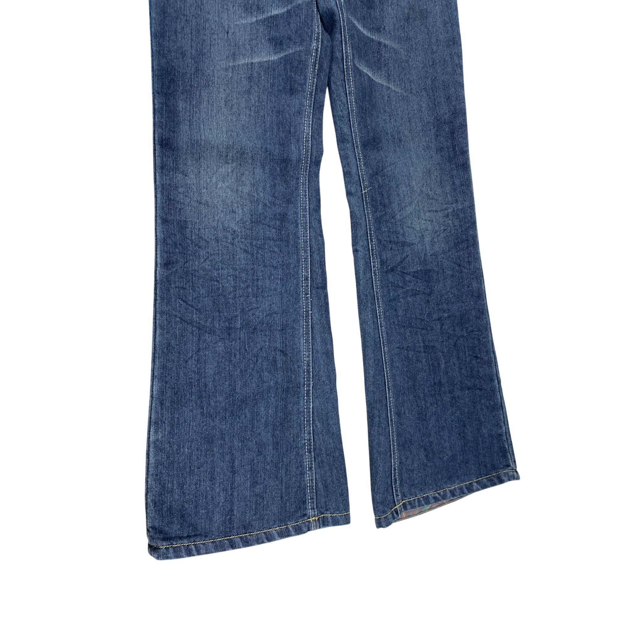 Diesel Diesel Cayre Womans Y2K Blue Wide Leg Stretch Jeans Size 28/ Size 28" / US 6 / IT 42 - 4 Thumbnail