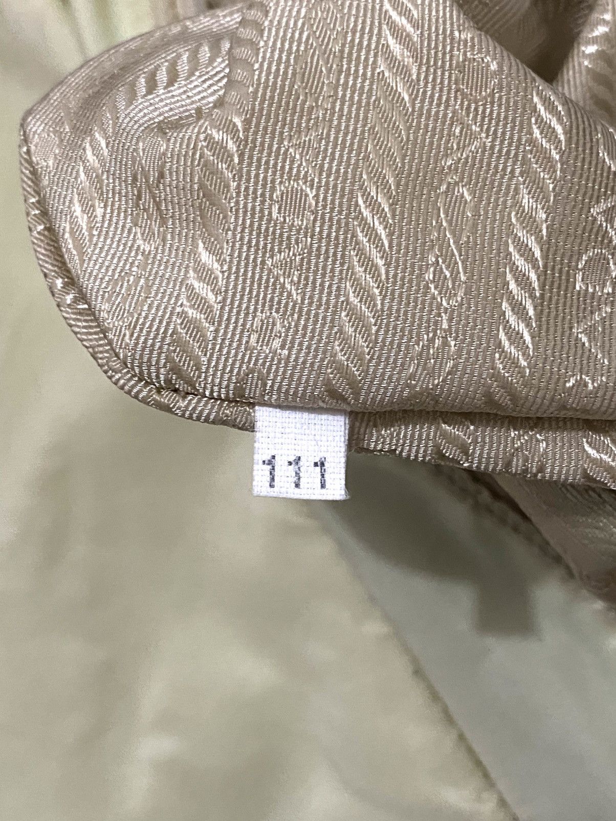 Prada Prada Nylon Messenger Bag Beige Size ONE SIZE - 7 Thumbnail
