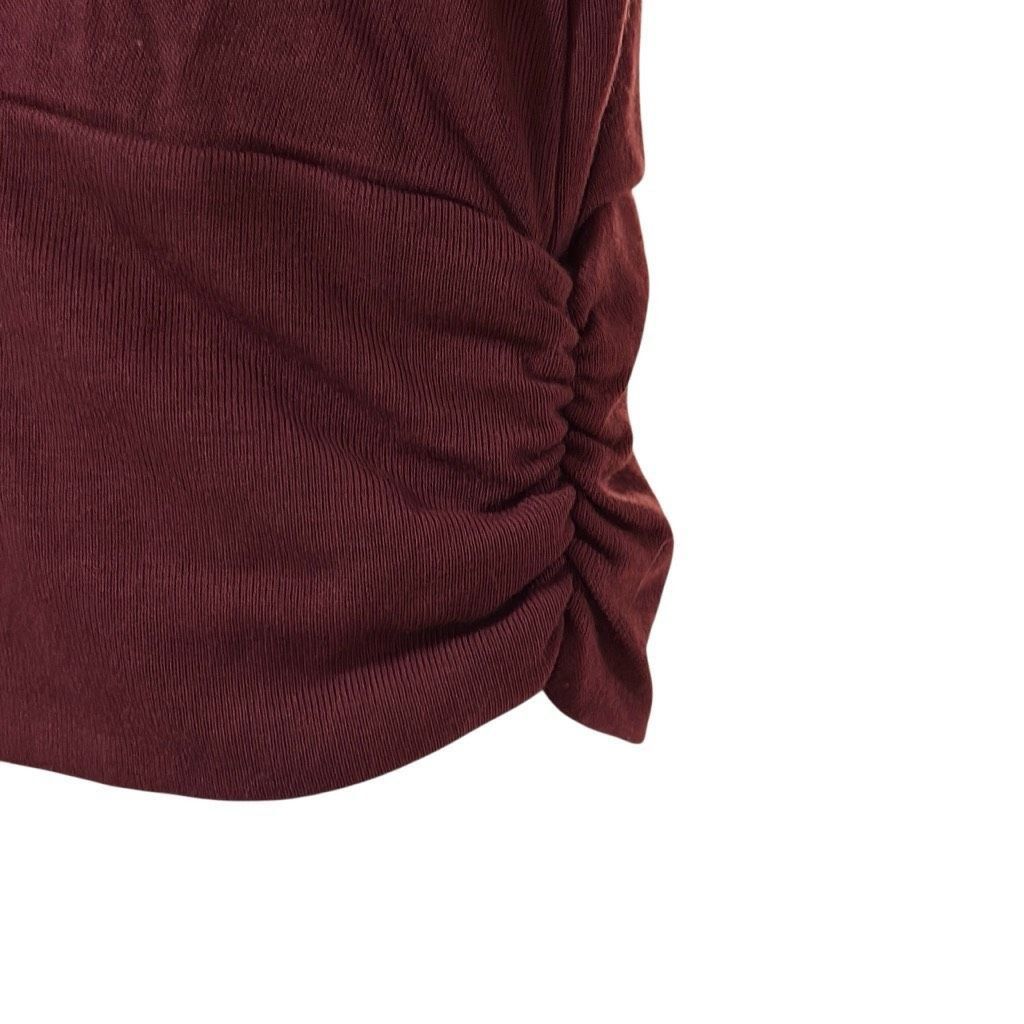Other Brea Canyon Womans XL Maroon Mock Neck Keyhole Long Sleeve B Size XL / US 12-14 / IT 48-50 - 5 Thumbnail