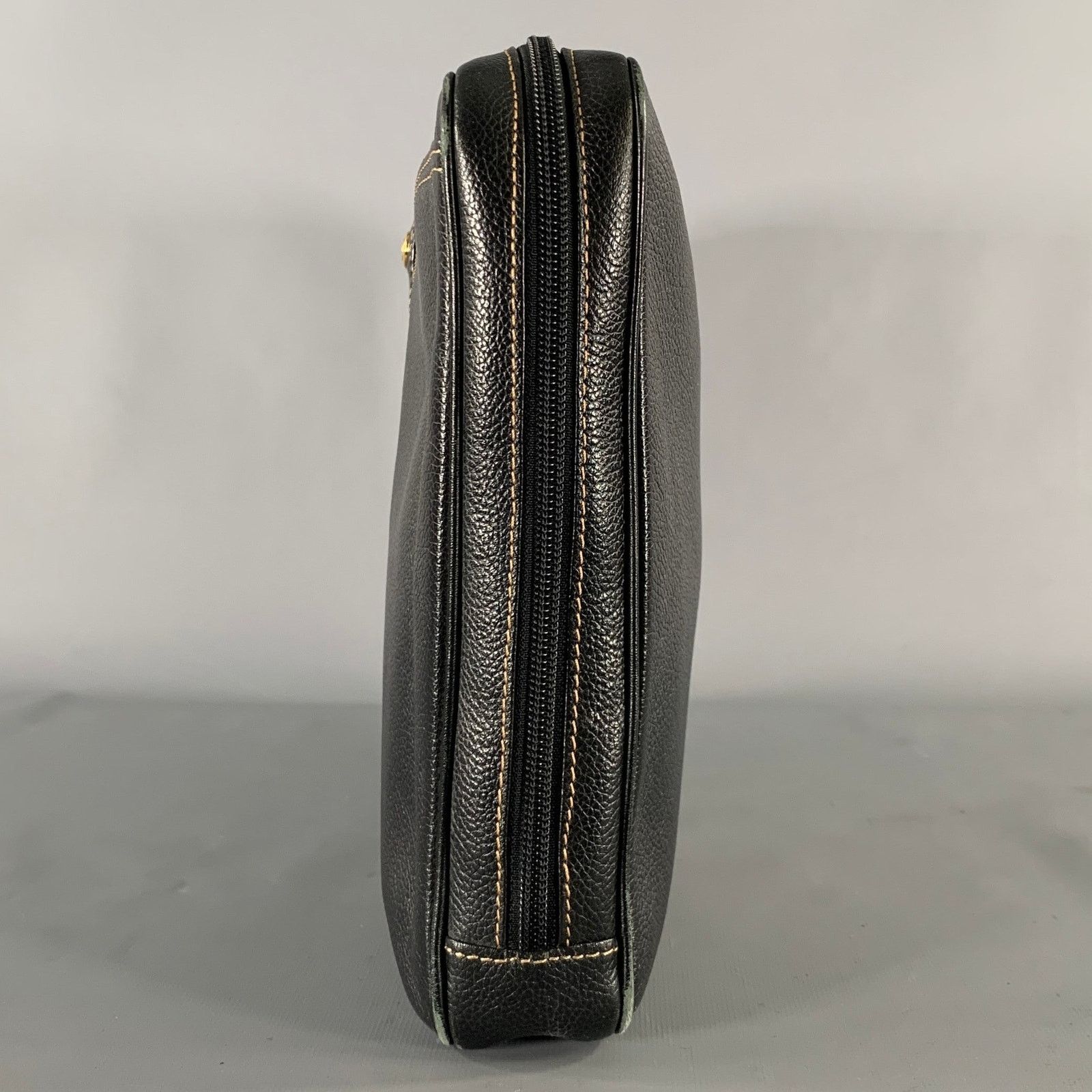 Other DUNHILL Black Gold Crackled Leather Bags Size ONE SIZE - 5 Thumbnail