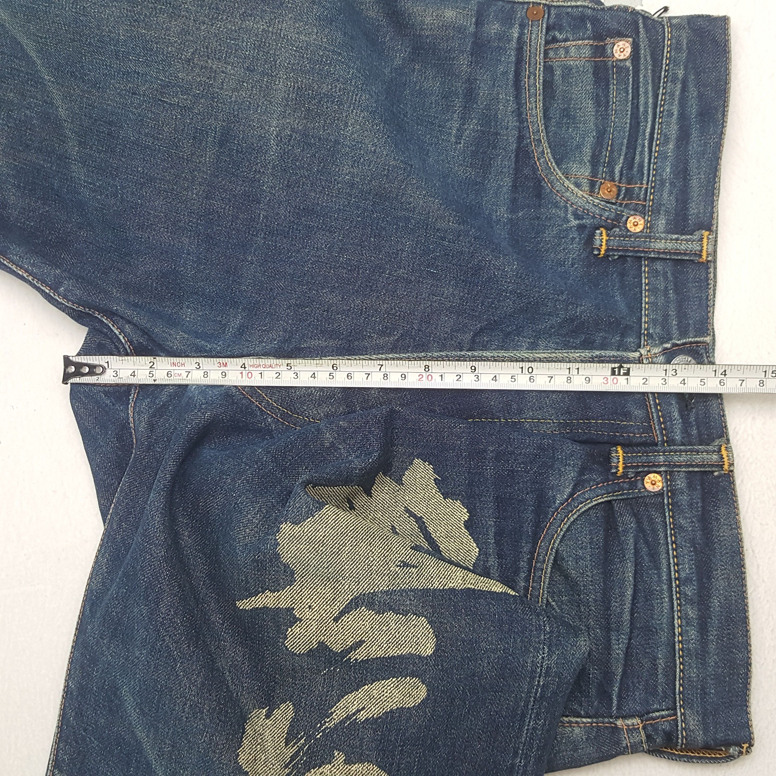 Evisu × Japanese Brand × Vintage Vintage Evisu Selvedge Japanese Daicock Custom Denim Jeans Size US 30 / EU 46 - 10 Thumbnail