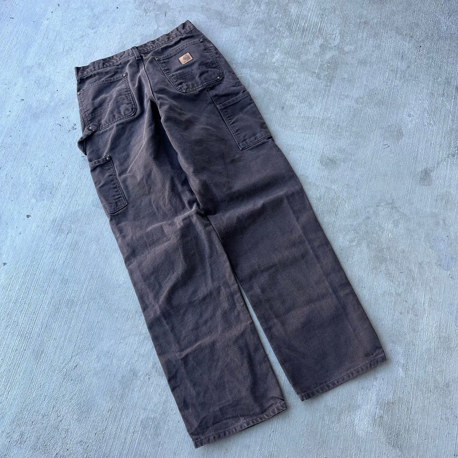 Carhartt × Vintage Carhartt DKB brown double knee work wear carpenter pants Size US 29 - 5 Thumbnail