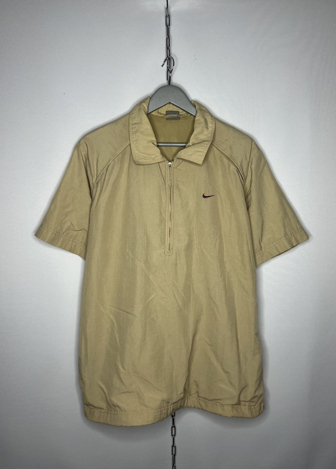 Nike 🔥 Vintage Nike Nylon 1/3 Zip Jacket Vest Y2K Rare Hype 🔥 Size US XL / EU 56 / 4 - 1 Thumbnail