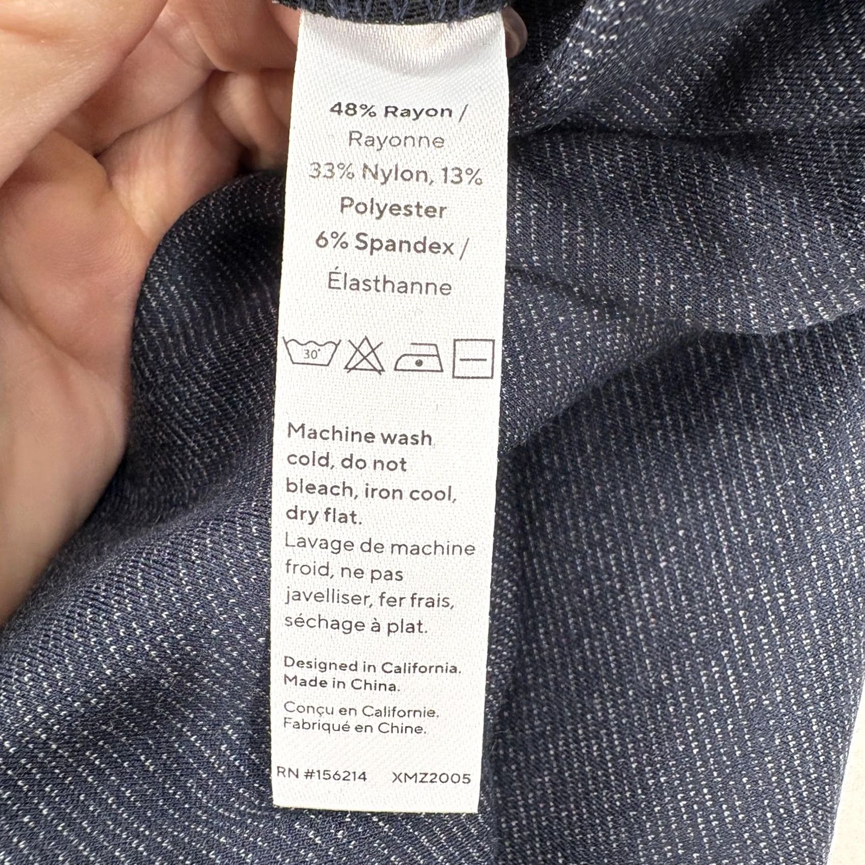 Vintage Honeylove Pants Womens 3X Blue Pull On Stretch Pockets Ponte Slim Ankle Business Casual 29in Inseam Womens Size 40" / US 18 - 5 Thumbnail